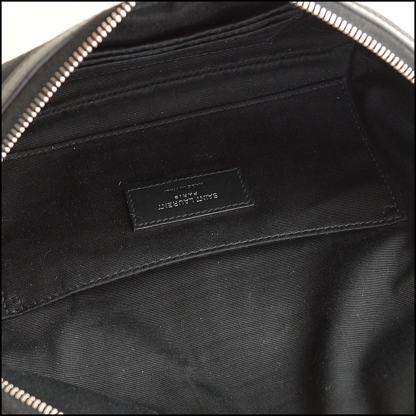 RDC14712 SAINT LAURENT Black Canvas Marsupio Belt Bag