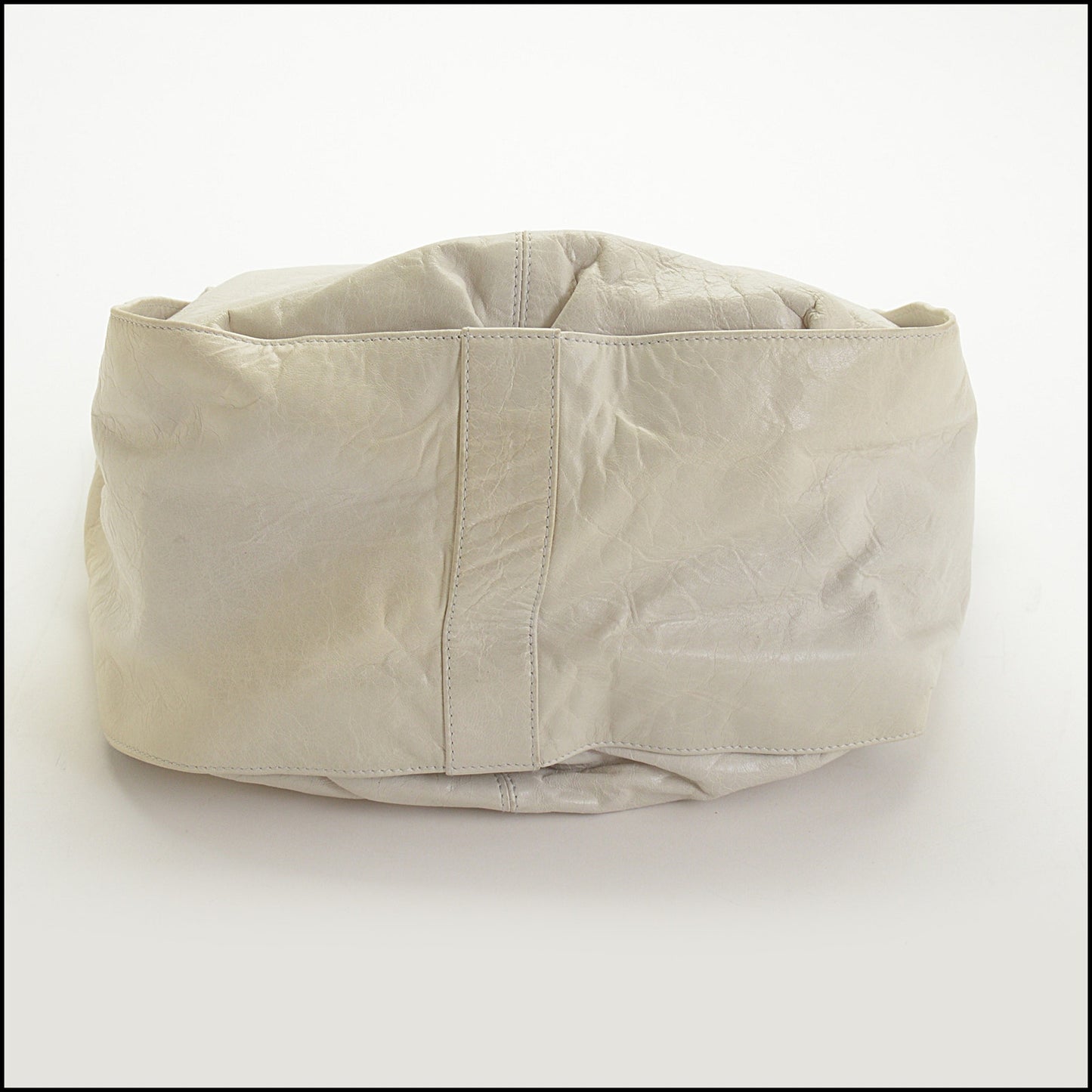 RDC14524 BALENCIAGA SS '06 Blanc White Chevre Leather Classic Shrug Hobo Bag