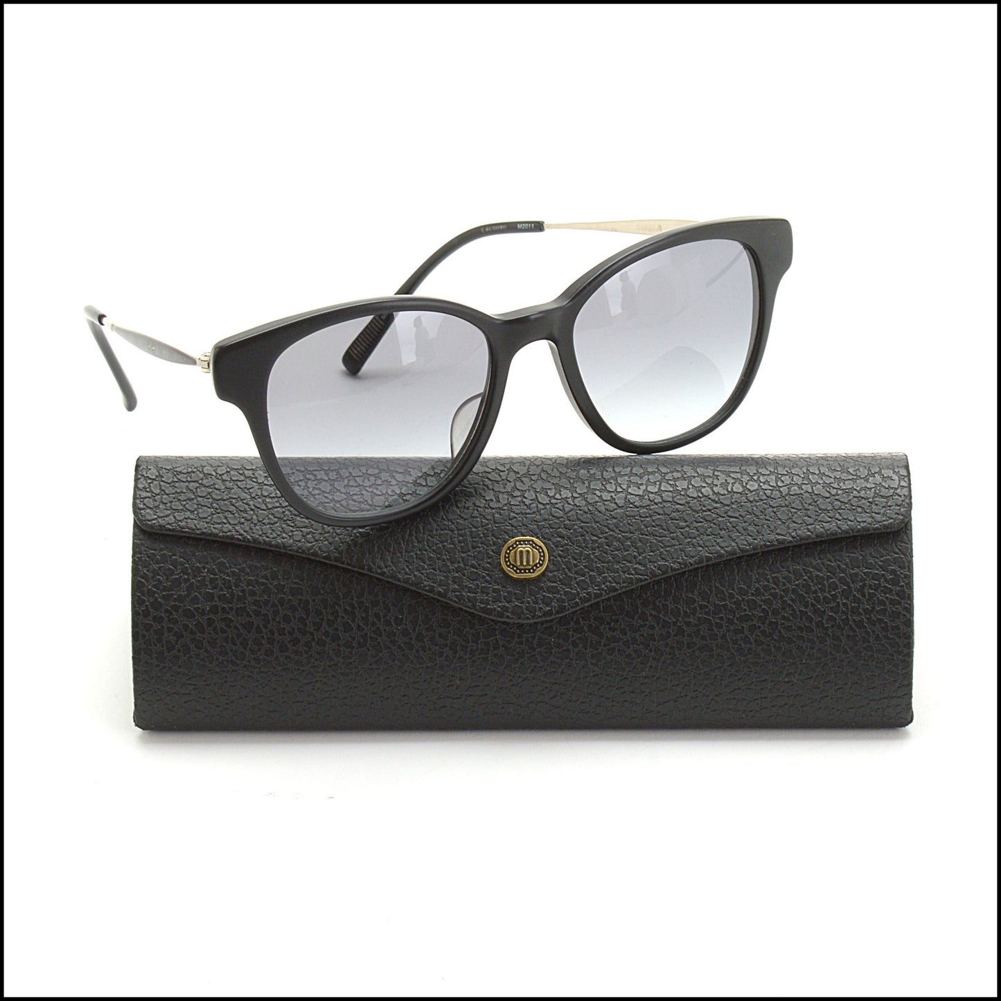 RDC13921 Authentic MATSUDA Black And Pewter Sunglasses