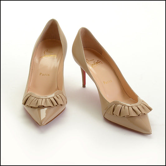 RDC14869 LOUBOUTIN Nude Blush Froumid Heels size 37