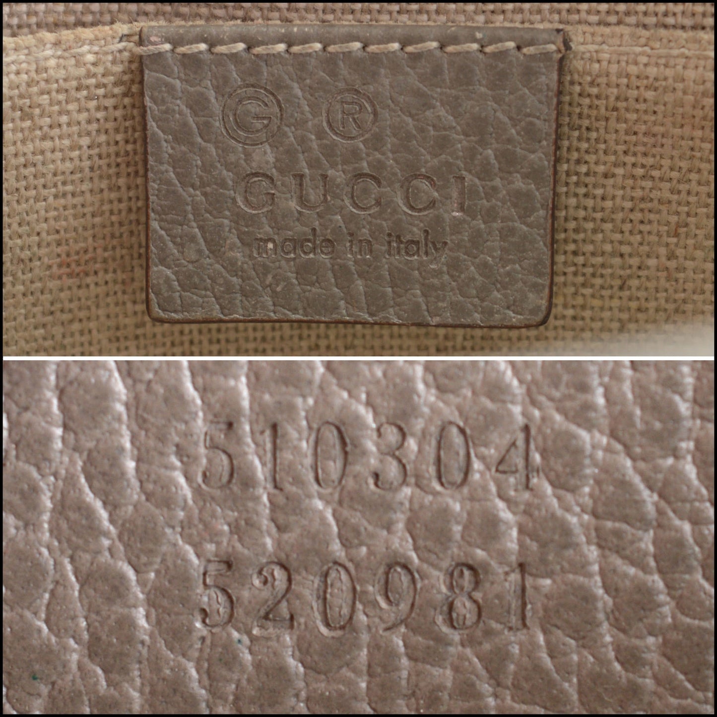 RDC14622 GUCCI Grey Calfskin Interlocking G Small Crossbody Bag