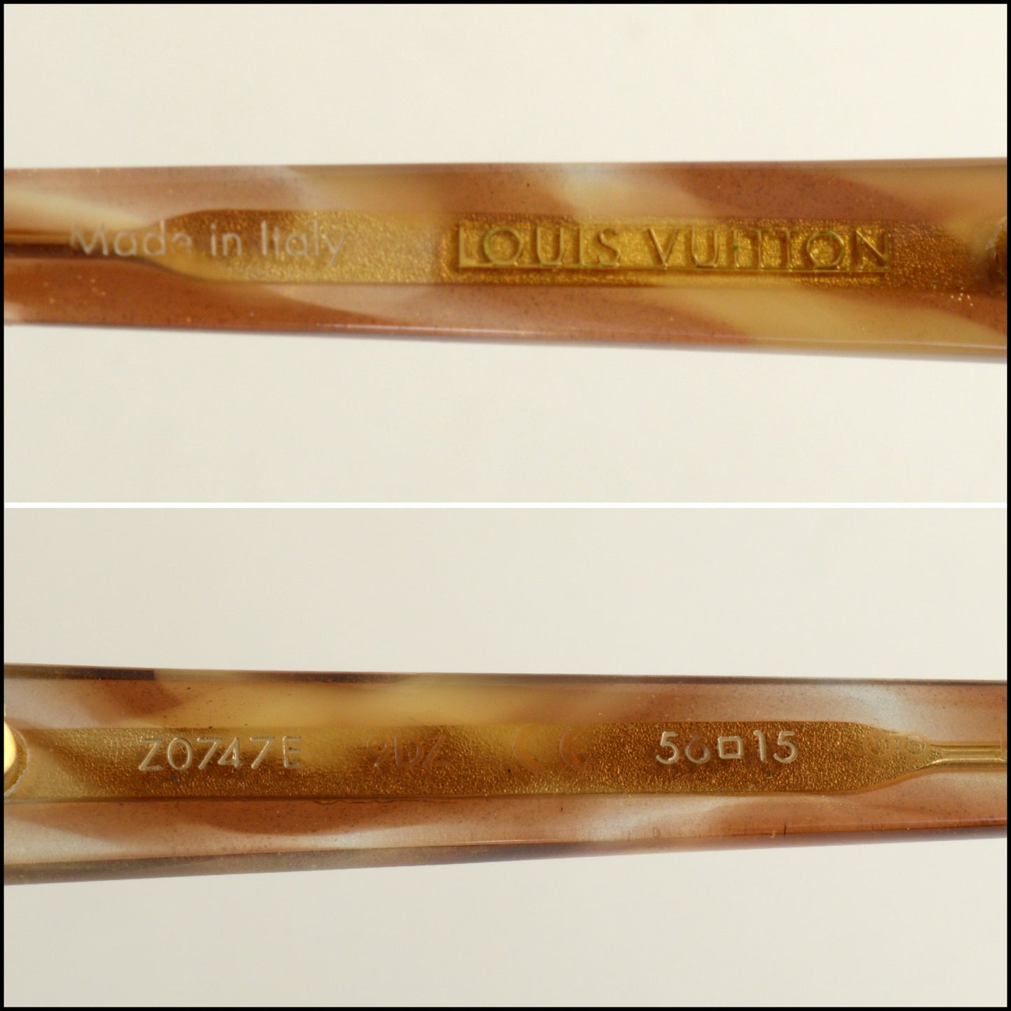 RDC15004 LOUIS VUITTON Honey Tortoise Ivy Cat Sunglasses Z0747E