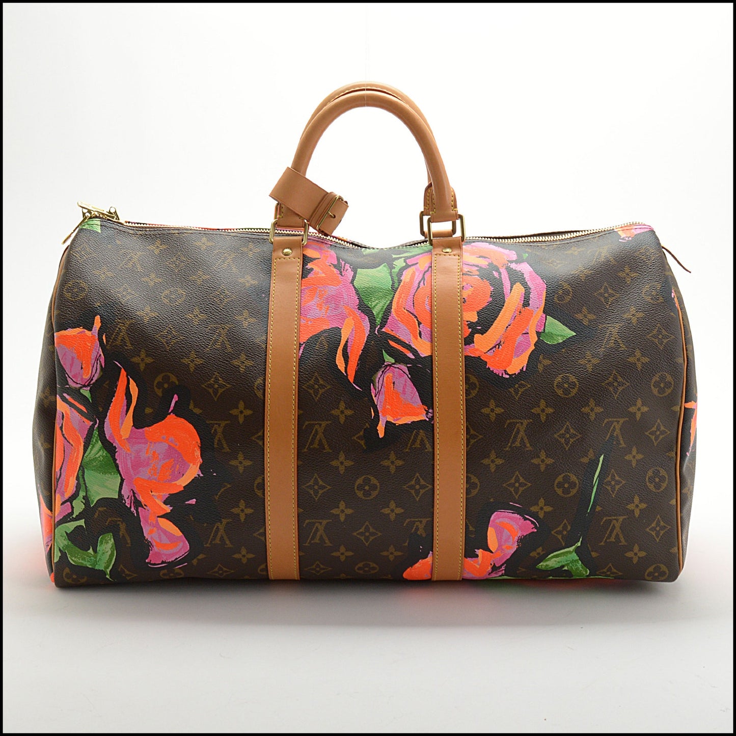 RDC13912 Authentic LOUIS VUITTON '09 Limited Sprouse Roses Keepall 50 Bag