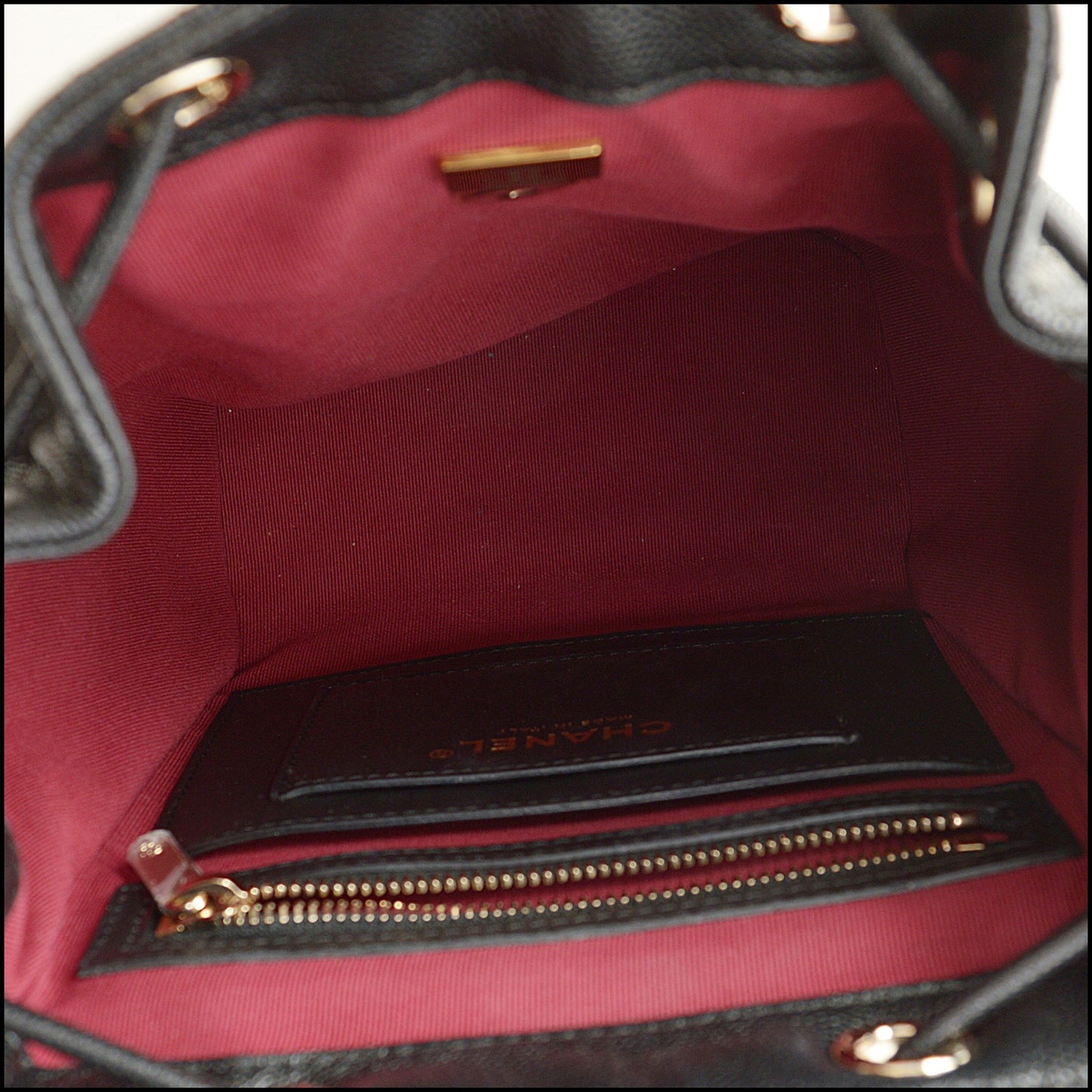 RDC14916 CHANEL 2024 Black Caviar Leather Spirit Mini Backpack