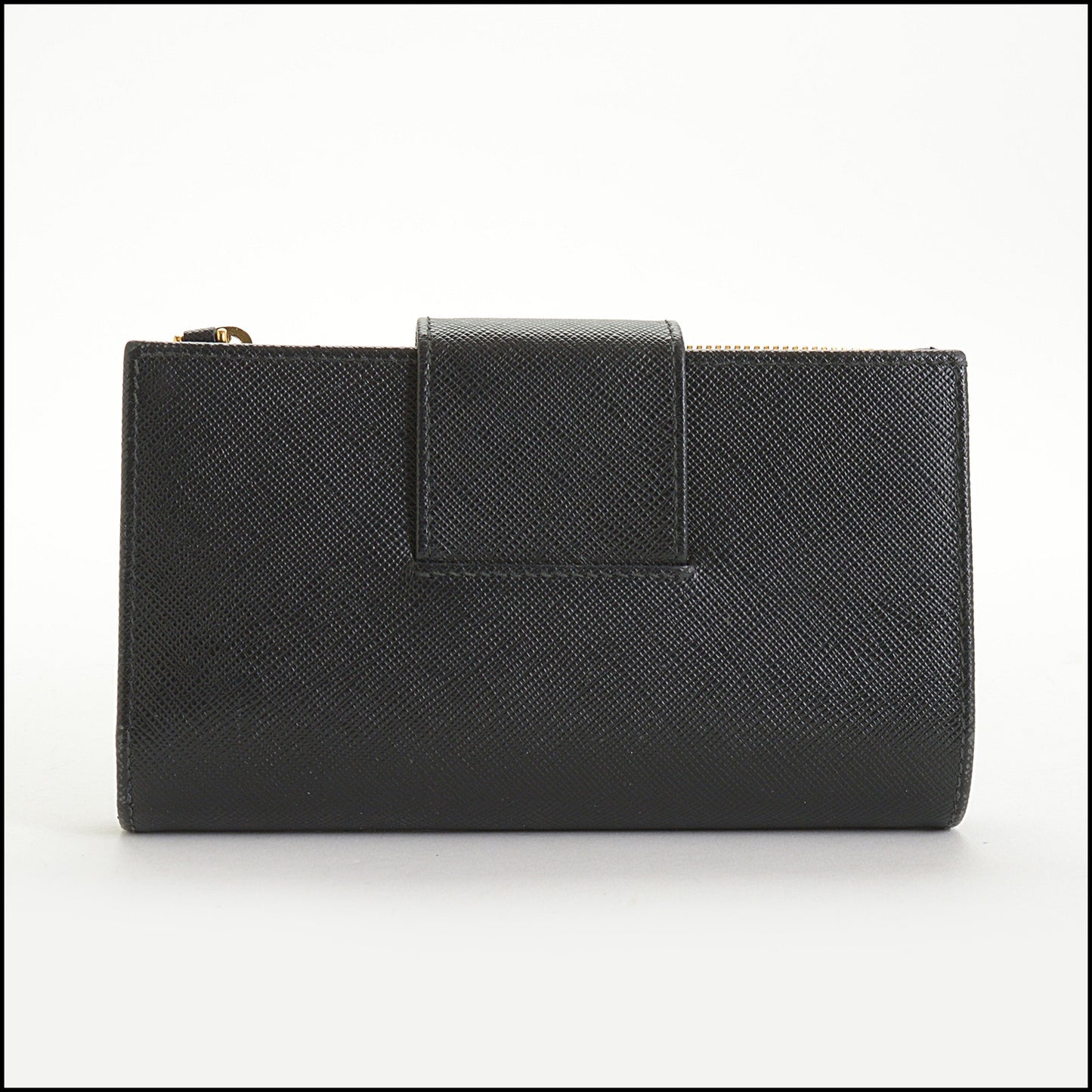 RDC14685 PRADA Black Saffiano Leather Notebook Wallet