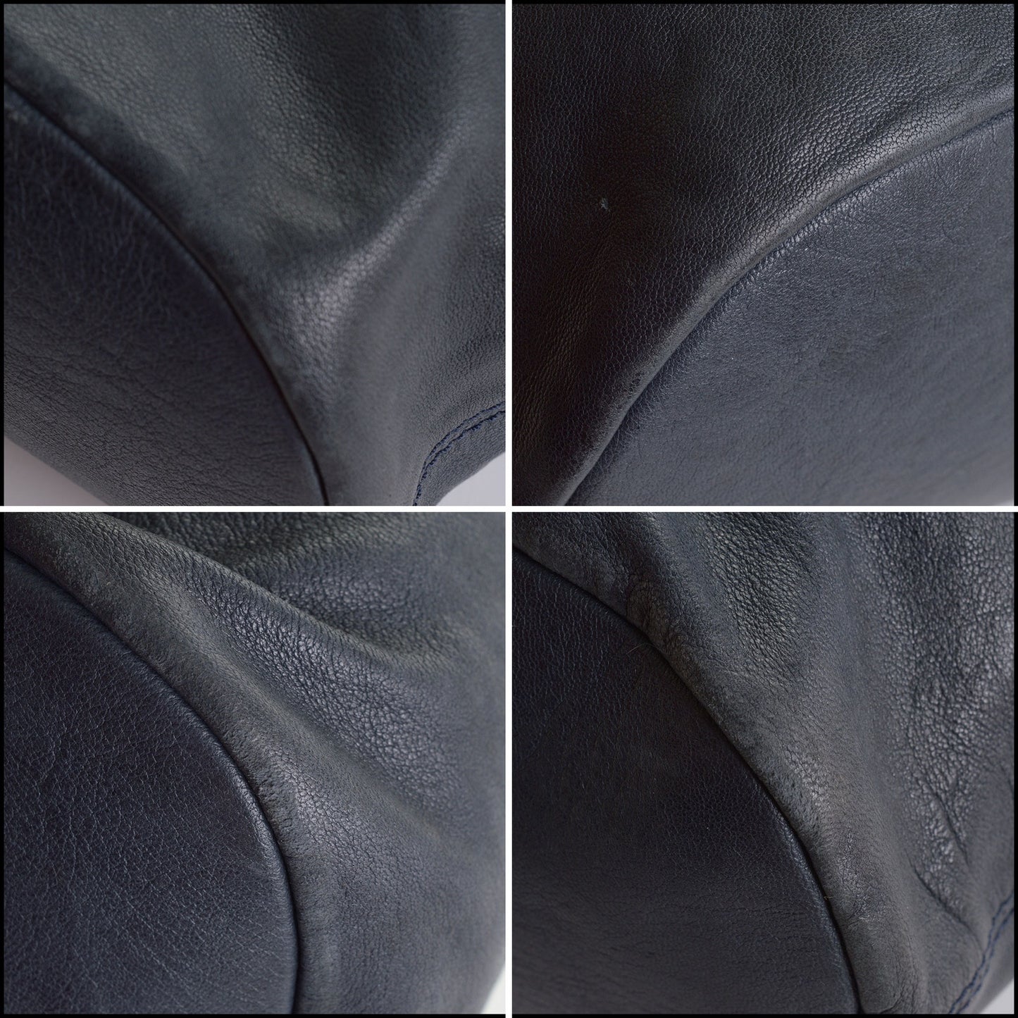 RDC14307 Authentic GIVENCHY Navy Blue Leather Medium Nightingale Bag