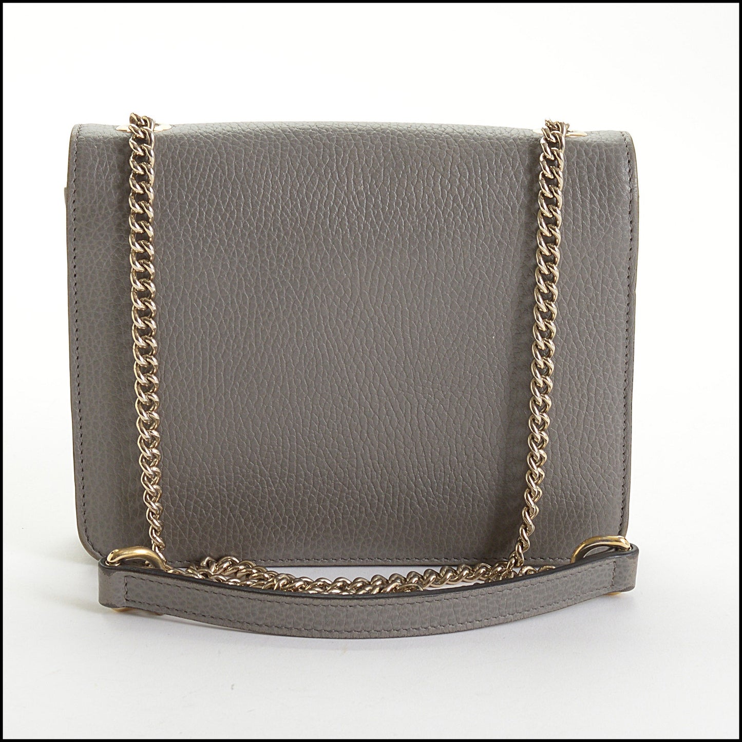 RDC14622 GUCCI Grey Calfskin Interlocking G Small Crossbody Bag