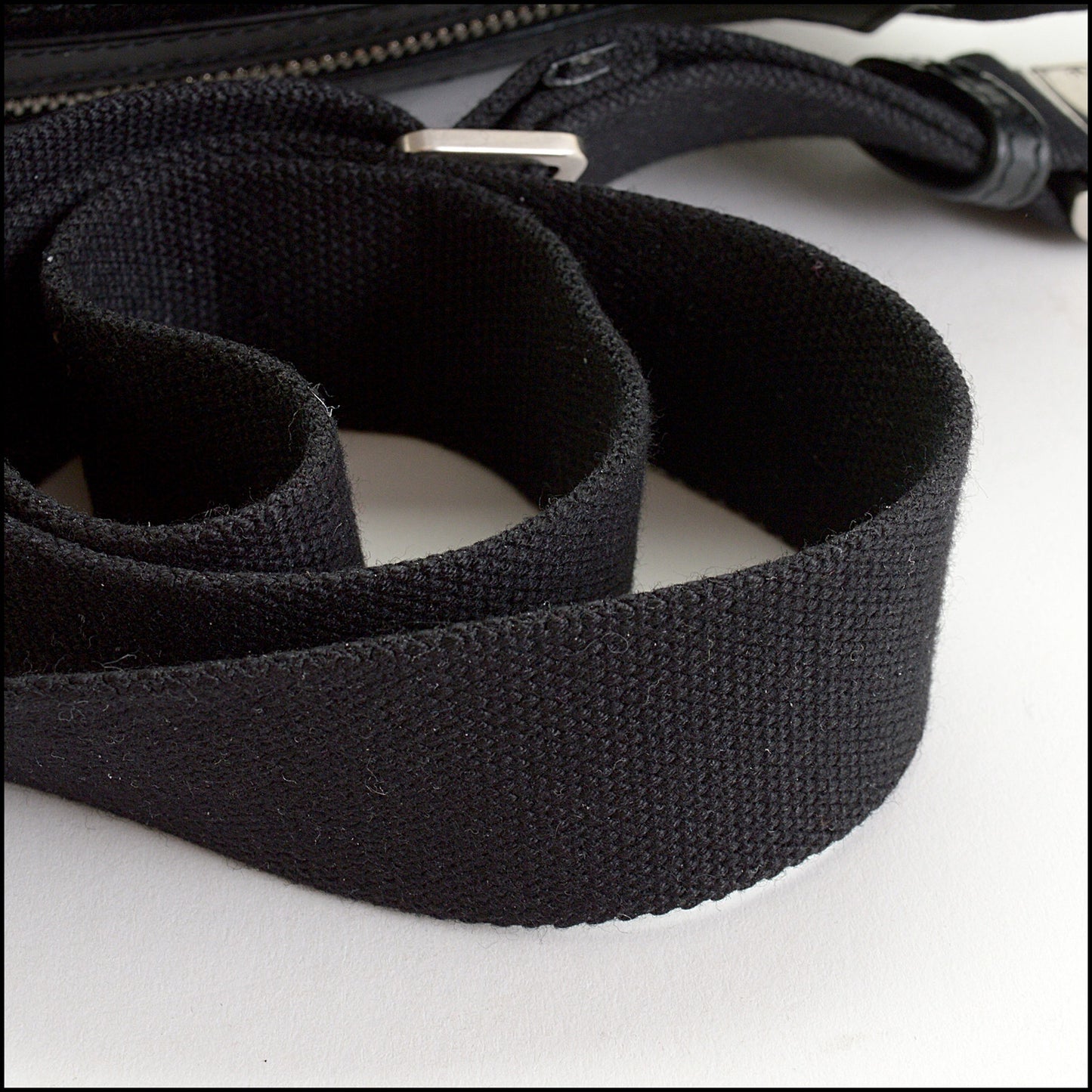 RDC14712 SAINT LAURENT Black Canvas Marsupio Belt Bag