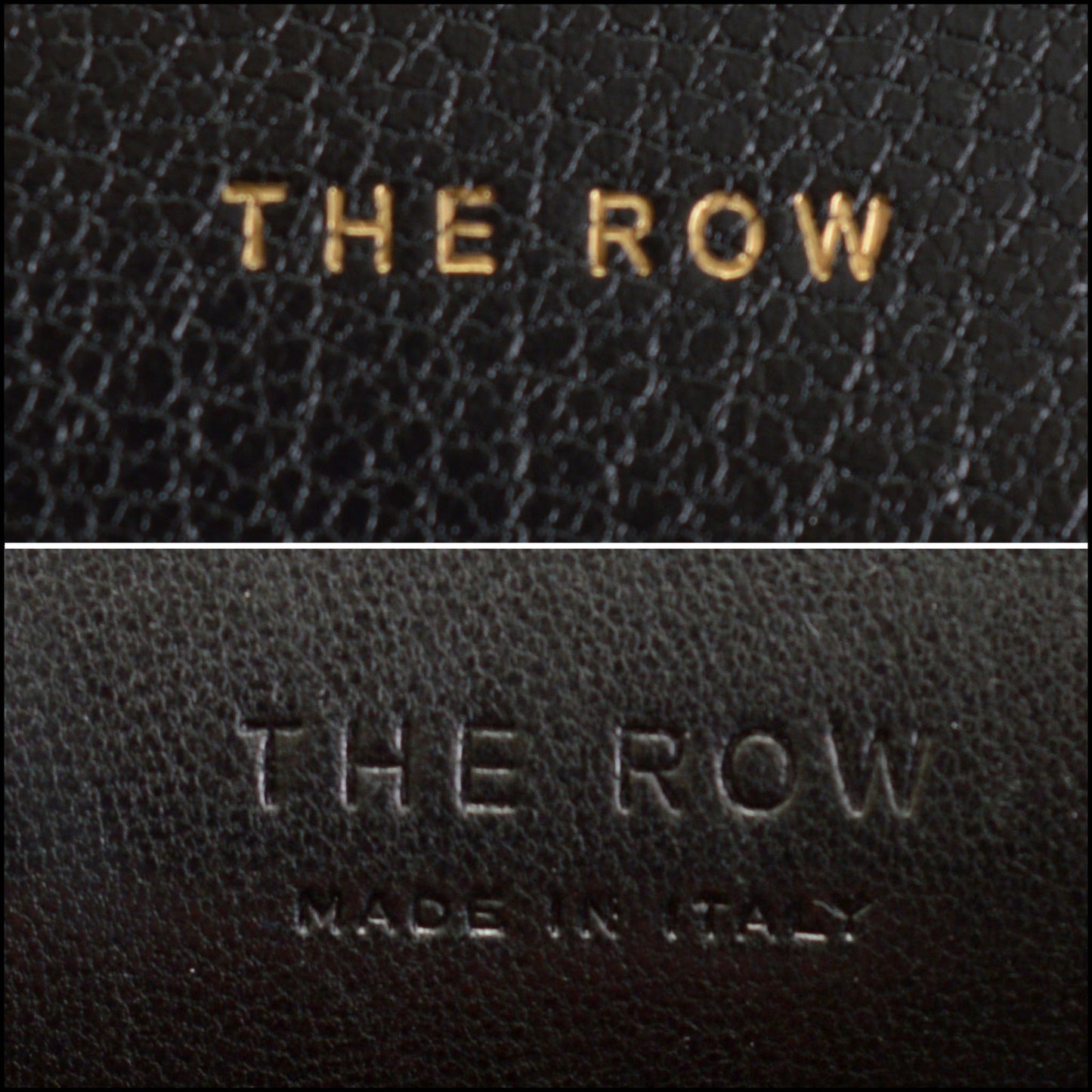 RDC14503 THE ROW Black Leather Belt Pouch Bag