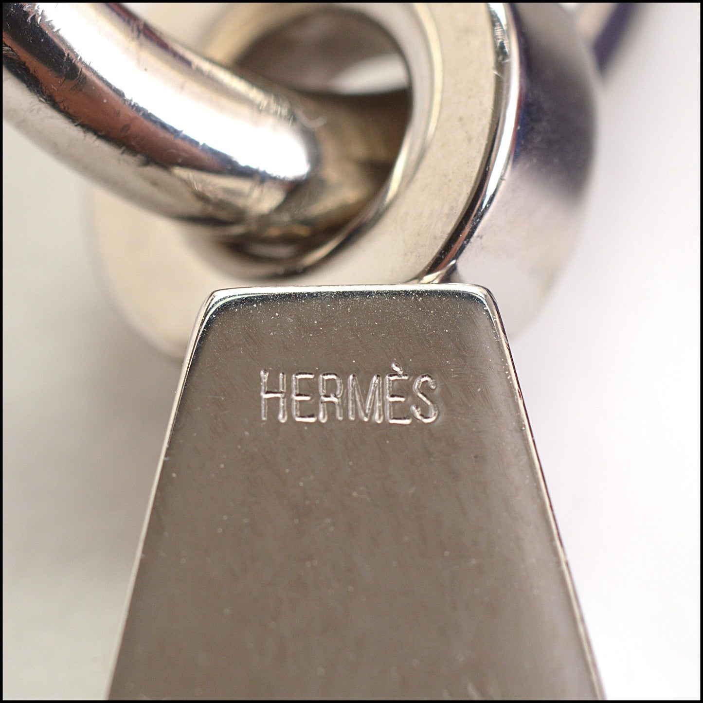 RDC14444 Hermes Petit H Multicolor Silk Twill Pouch W/Clip