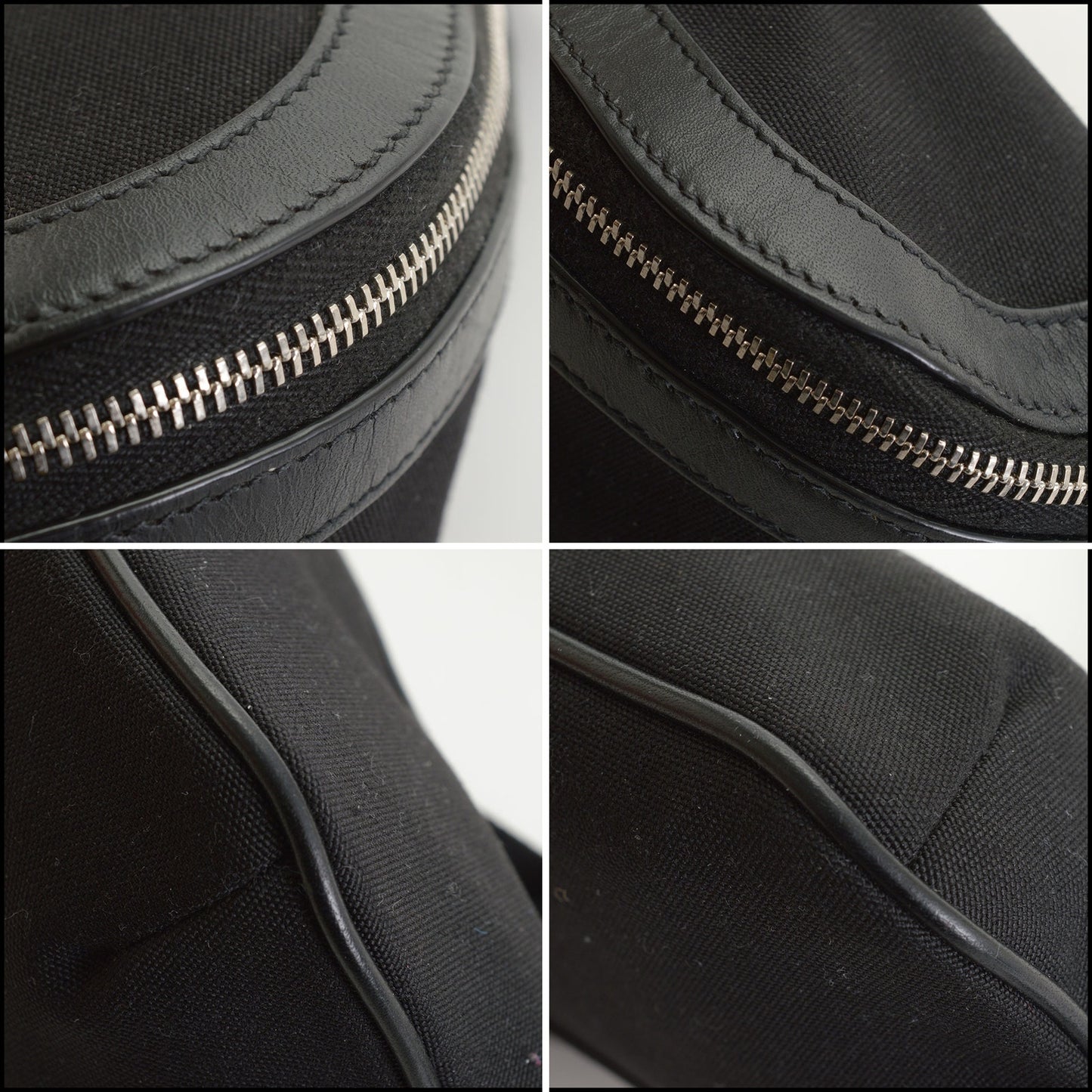 RDC14712 SAINT LAURENT Black Canvas Marsupio Belt Bag