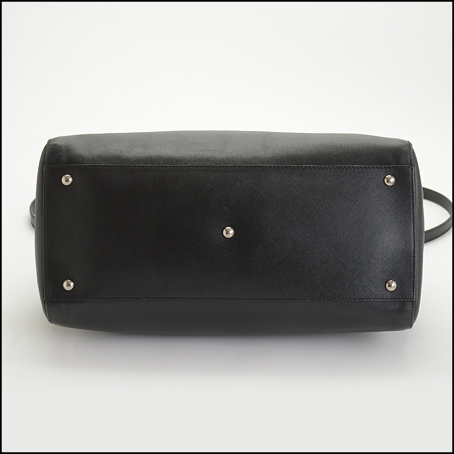RDC14780 FERRAGAMO Black Leather Tote Bag With Strap