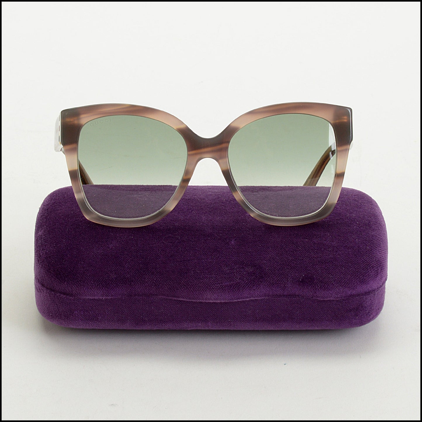 RDC14992 GUCCI Mauve Stripe Acetate Sunglasses