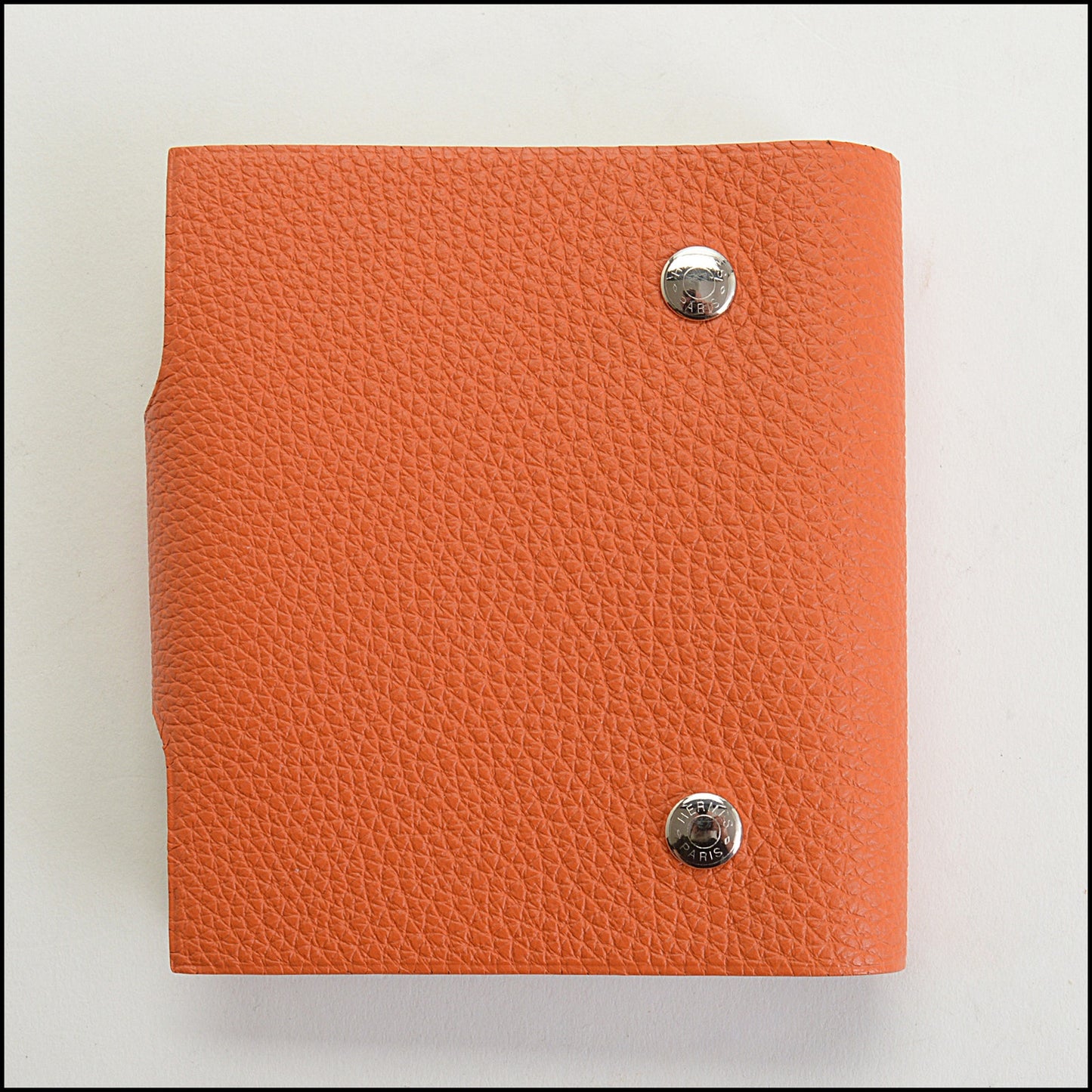 RDC14618 HERMES Orange Togo Ulysse Notebook