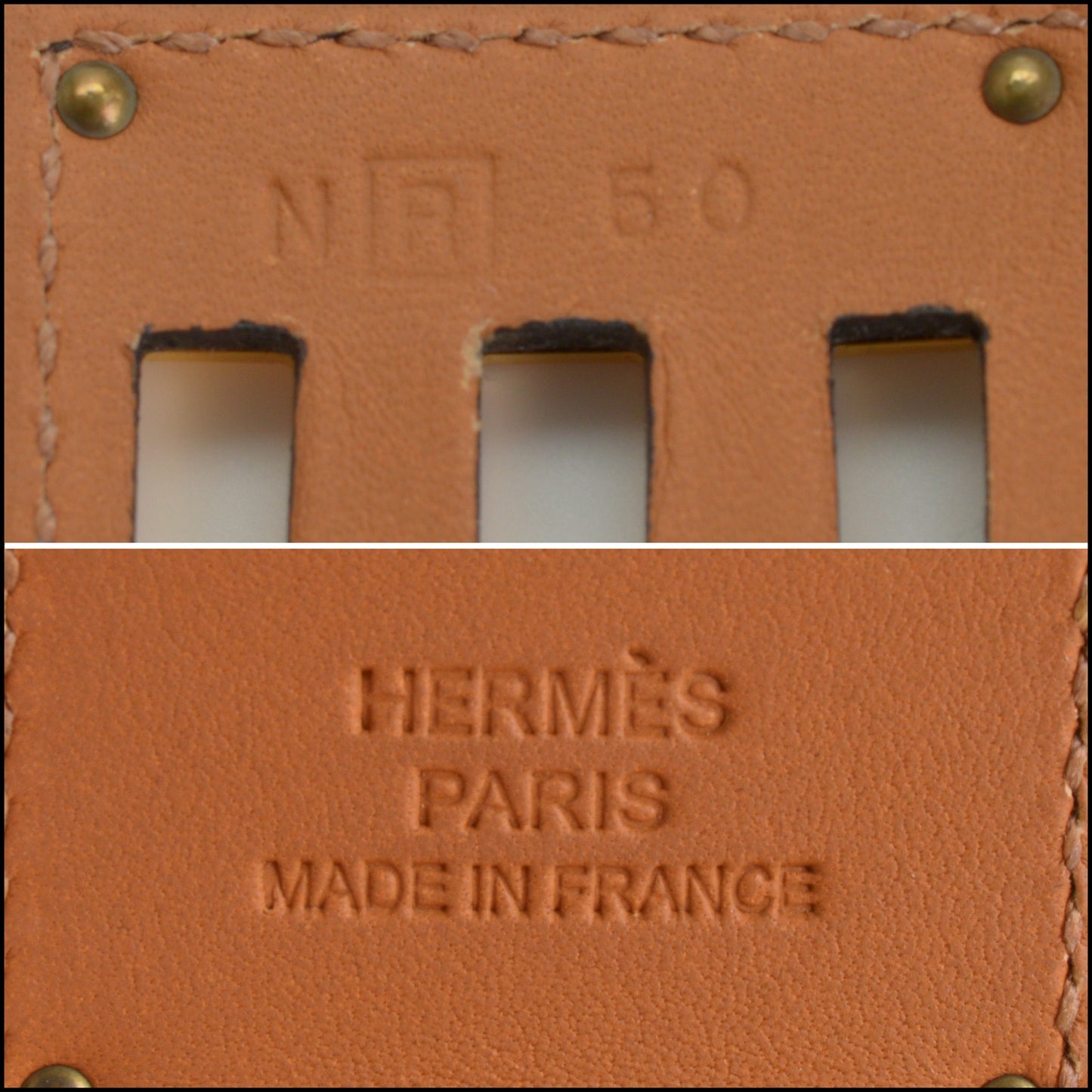 RDC14370 Authentic HERMES 2014 Black Leather Gold Hardware Kelly Dog Bracelet
