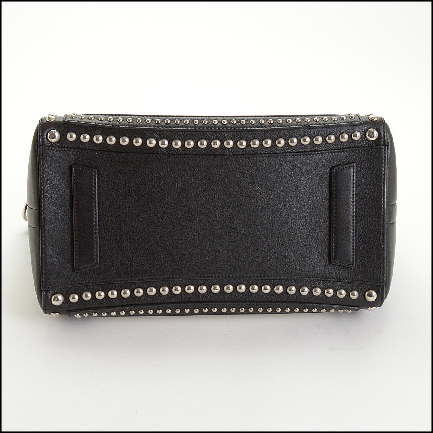 RDC14653 GIVENCHY Black & White Calfskin Studded Small Antigona Bag