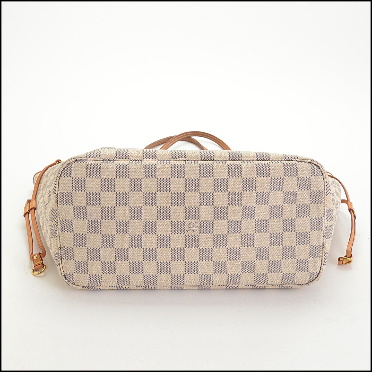 RDC14675 LOUIS VUITTON 2015 Damier Azur Neverfull MM Tote Bag