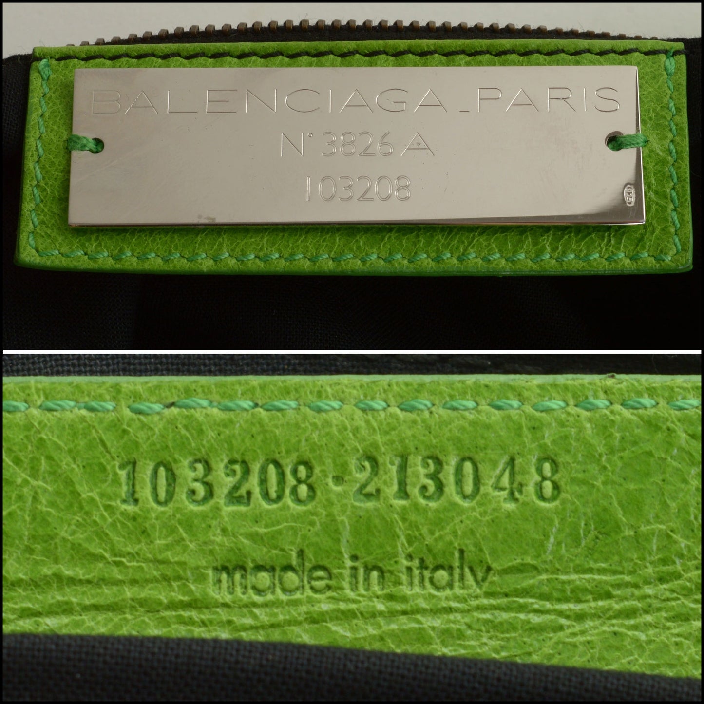 RDC14523 BALENCIAGA SS '05 Apple Green Chevre Leather Classic First Bag