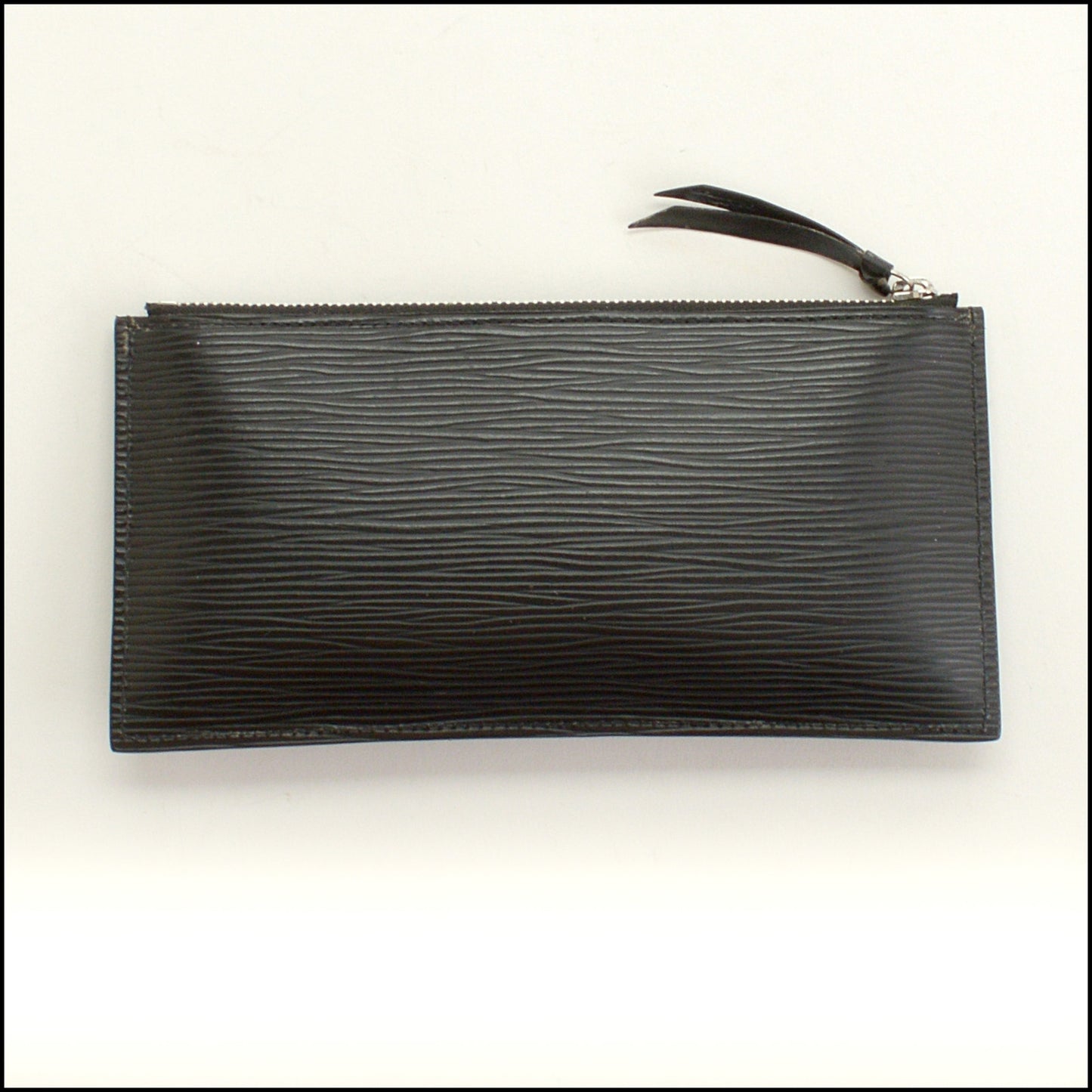 RDC15283 LOUIS VUITTON Black Epi Leather Flat Pouch Coin Purse