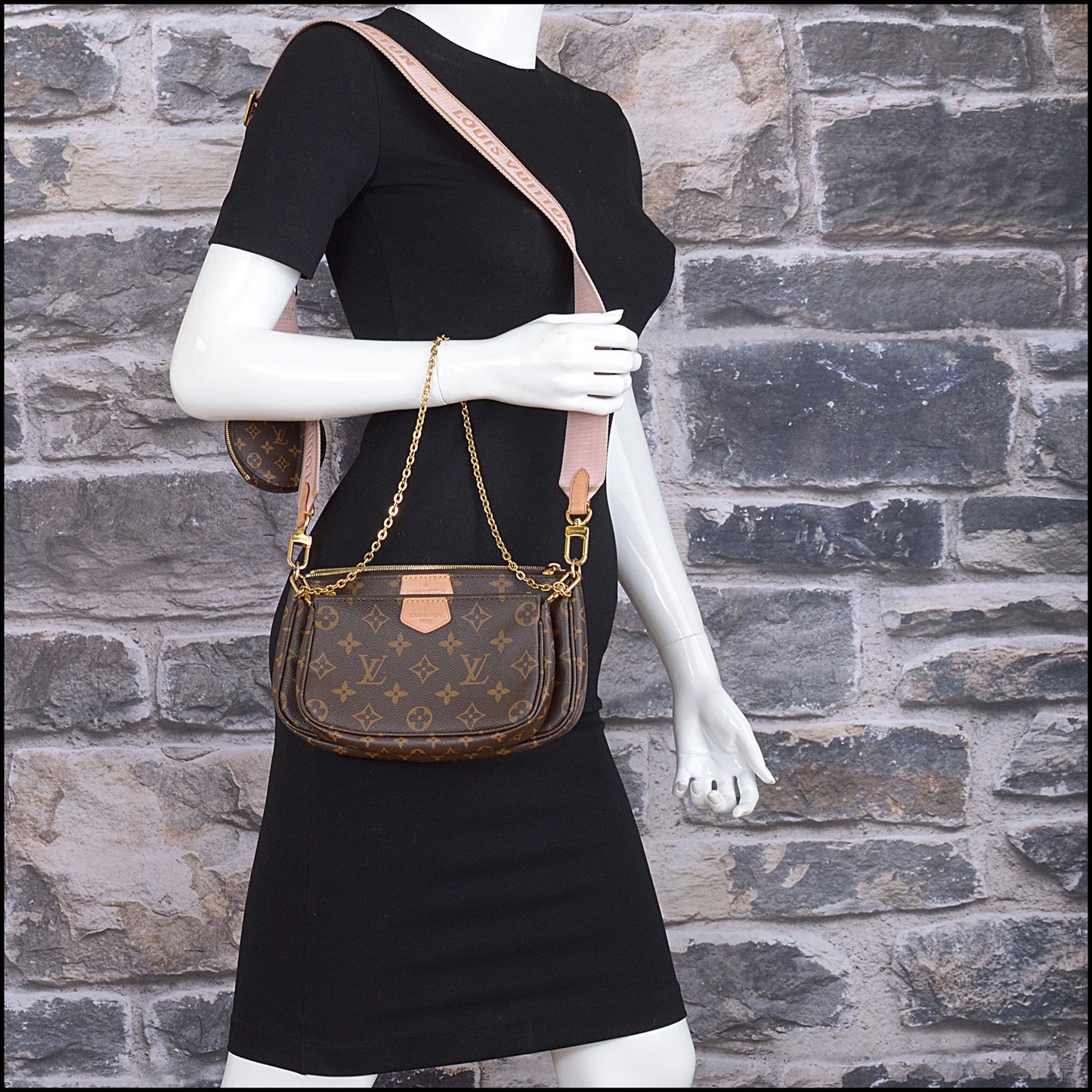 RDC15575 LOUIS VUITTON '20 LV Monogram Canvas Multi Pochette Accessoires Bag