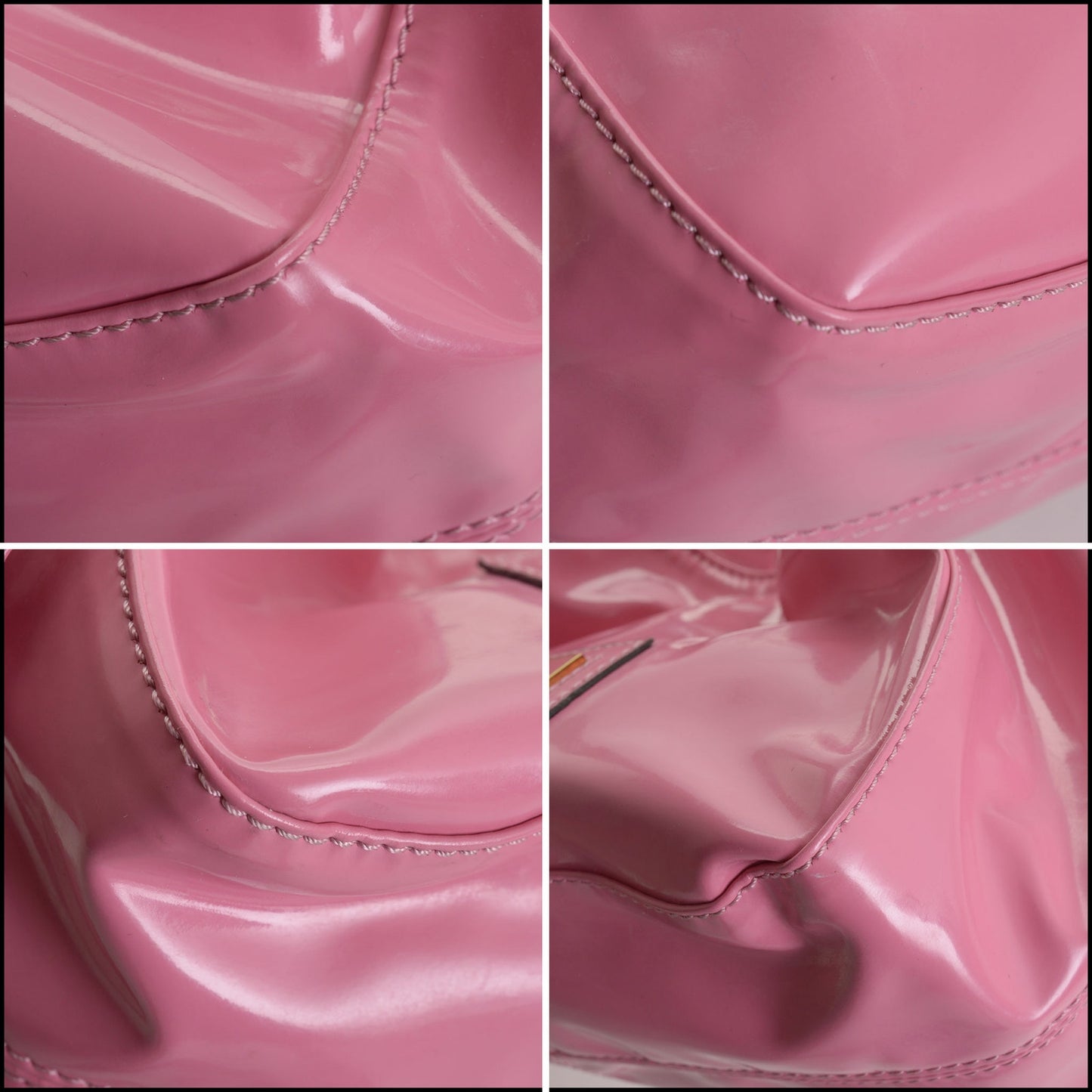 RDC14616 VALENTINO Pink Patent Mini Bow Bag