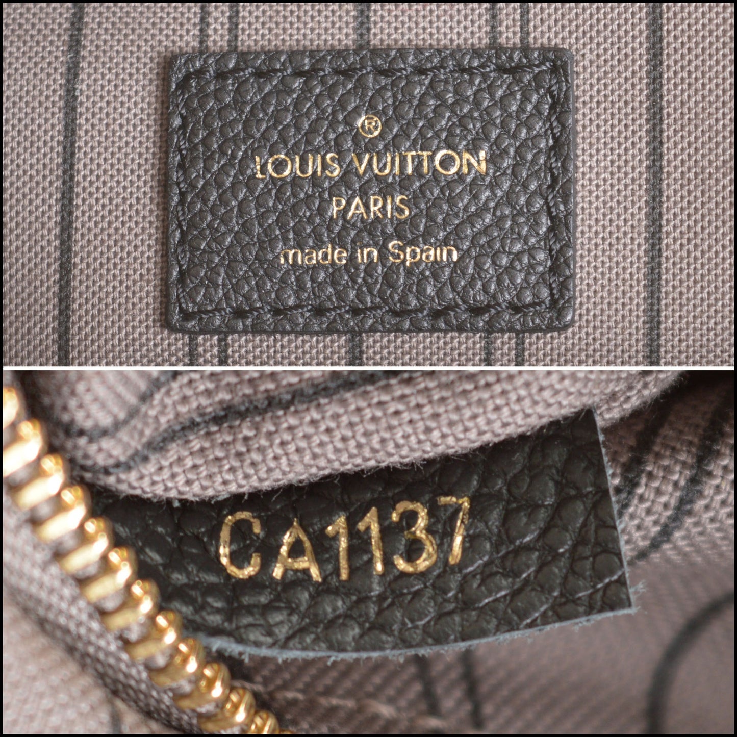 RDC14715 LOUIS VUITTON Black Empreinte Sorbonne Backpack