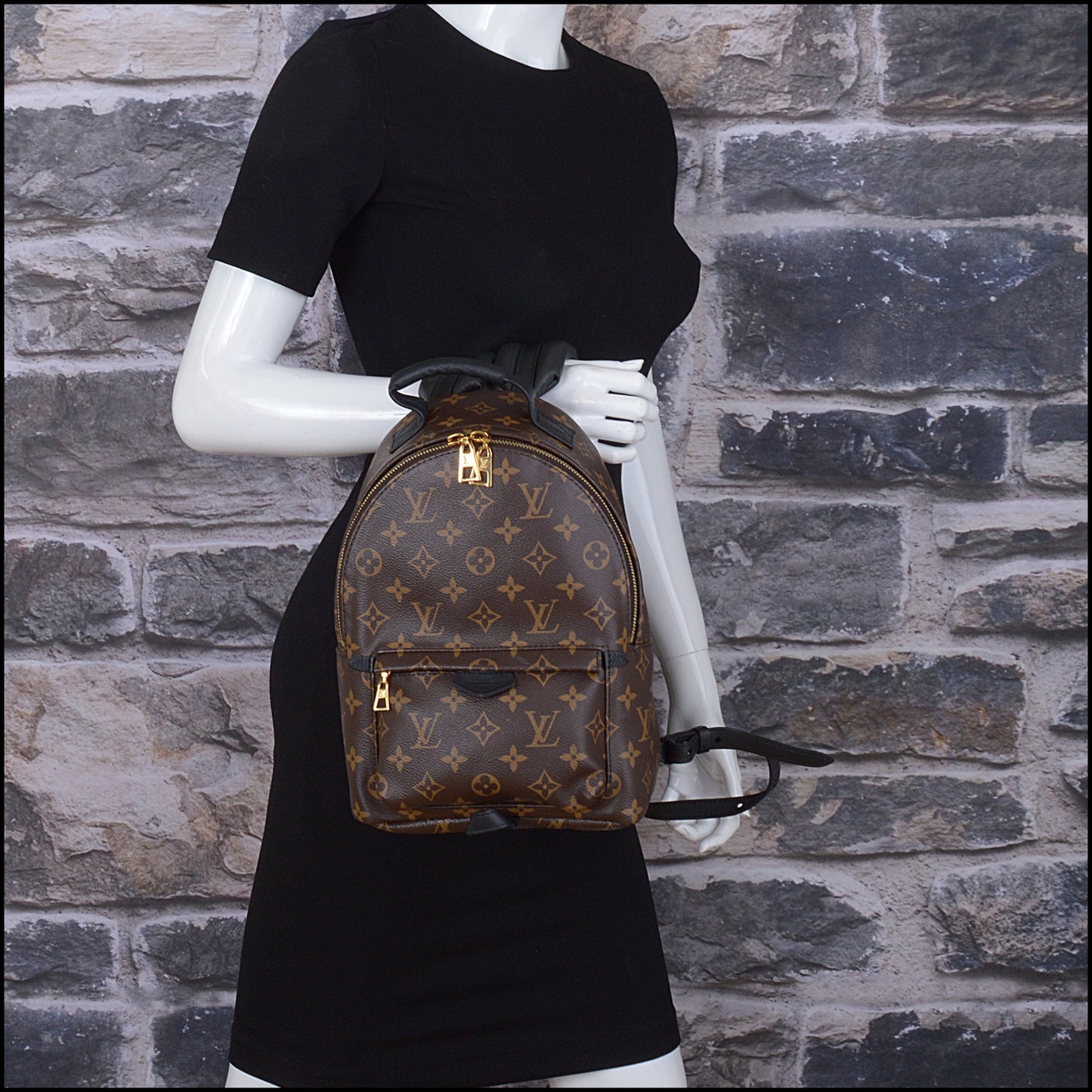 RDC14910 LOUIS VUITTON LV Monogram Canvas Palm Springs Mini Backpack