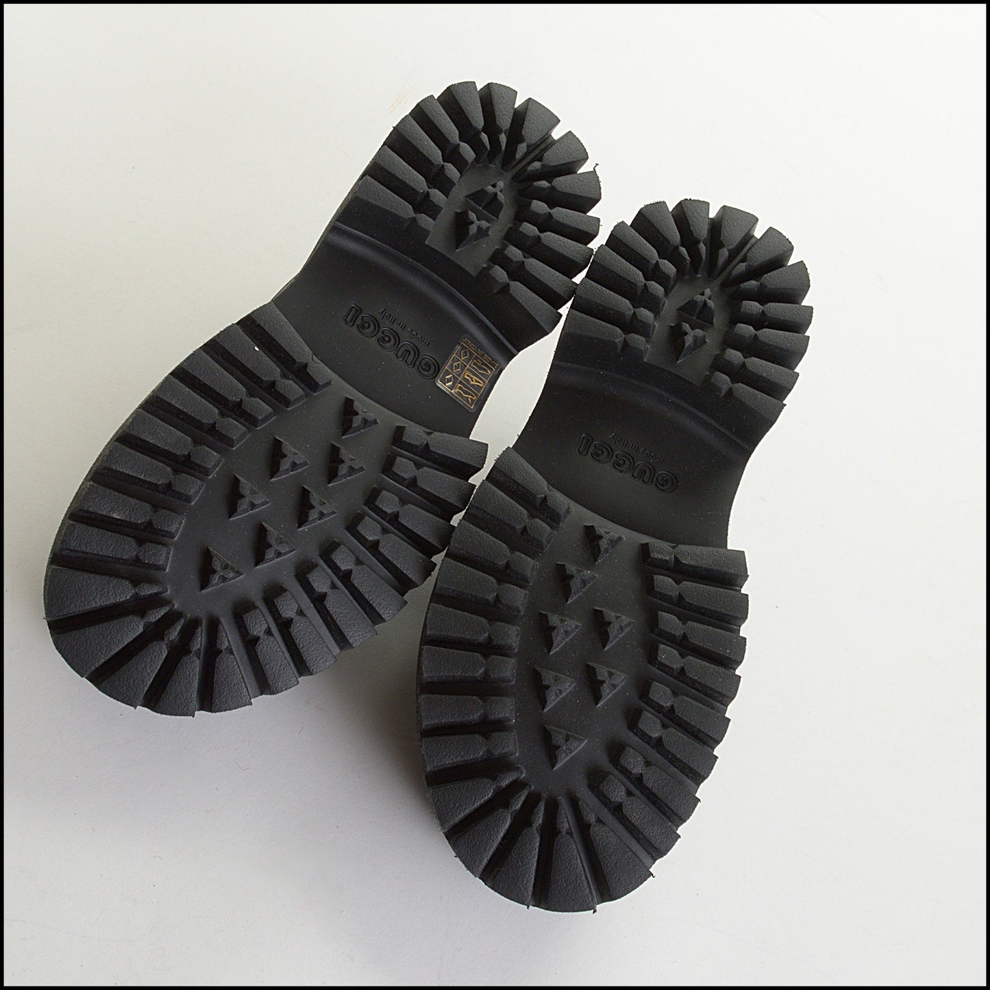 RDC14596 GUCCI Rubber GG Signature Mules Size 37