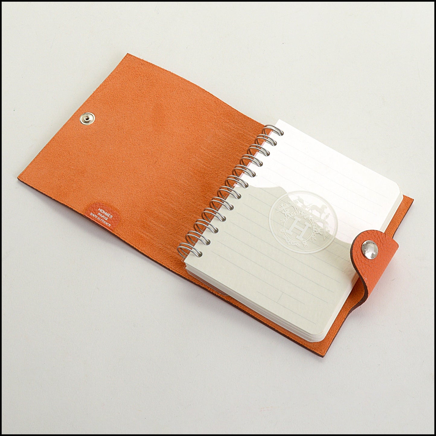 RDC14618 HERMES Orange Togo Ulysse Notebook