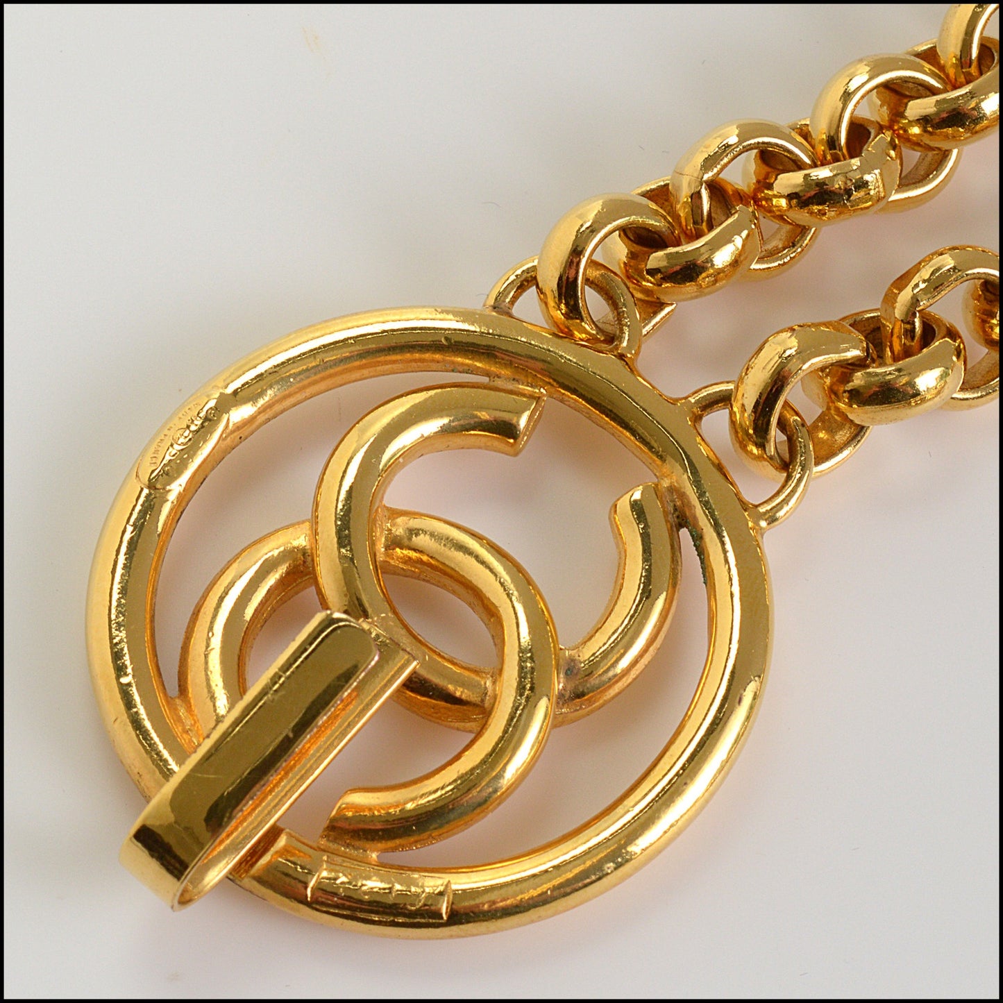 RDC14838 CHANEL Gold CC Chain Belt