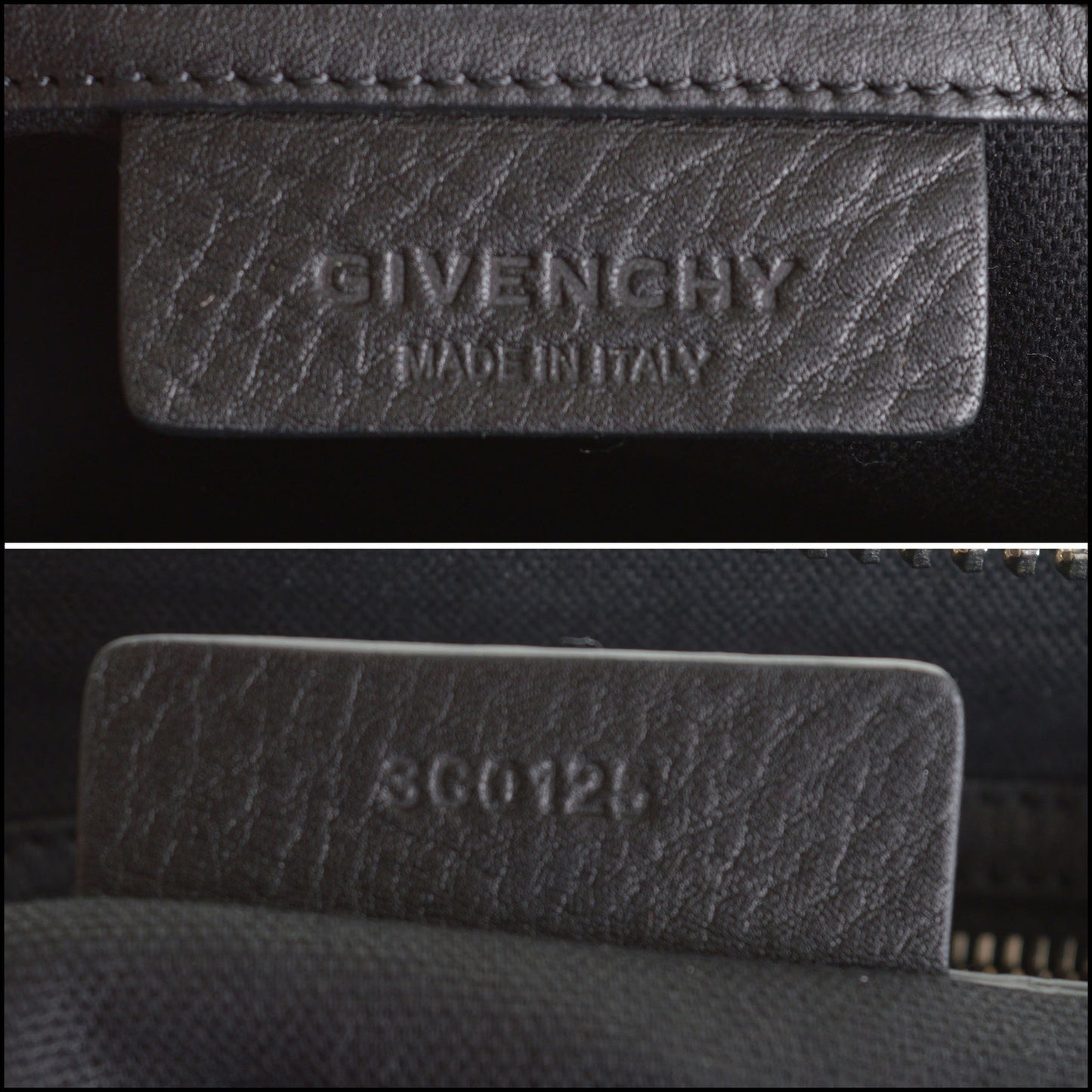 RDC14653 GIVENCHY Black & White Calfskin Studded Small Antigona Bag