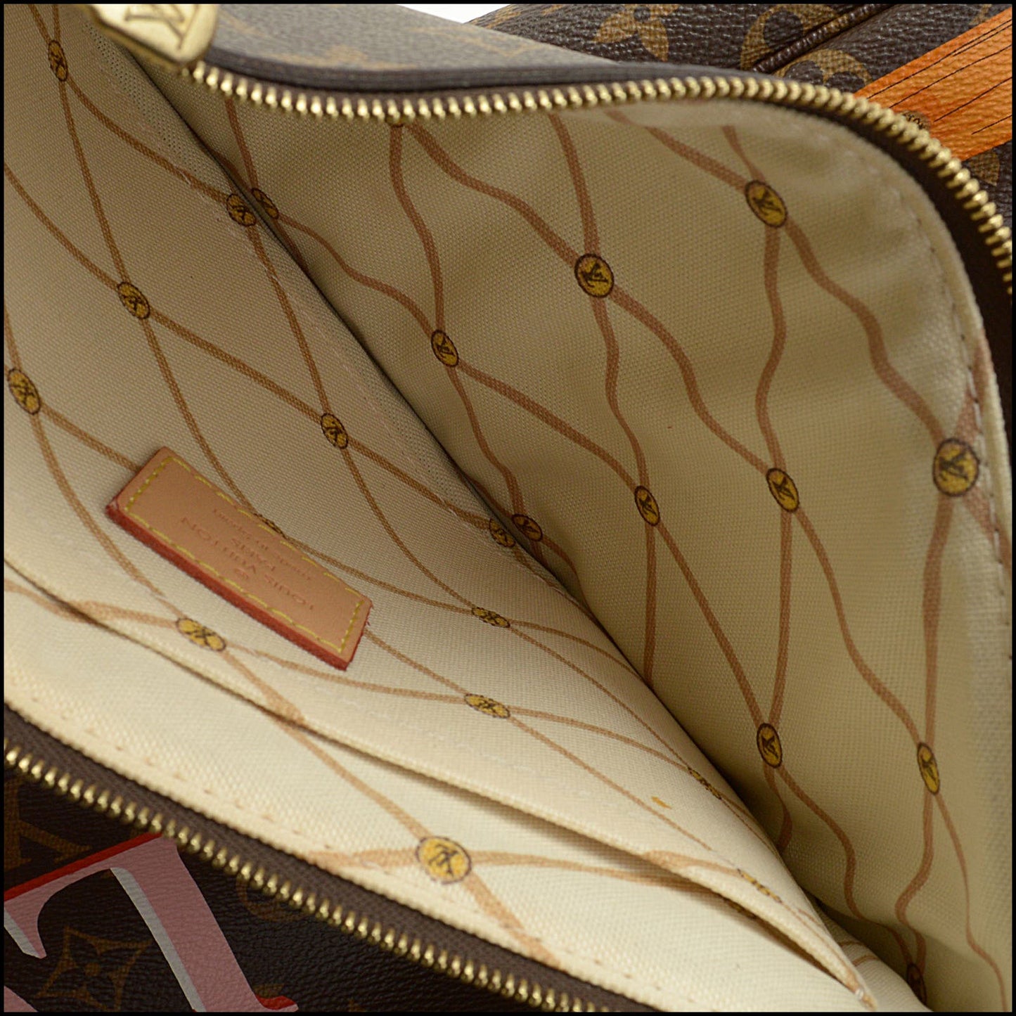 RDC13876 Authentic LOUIS VUITTON Monogram Canvas Summer Trunks Neverfull MM Bag