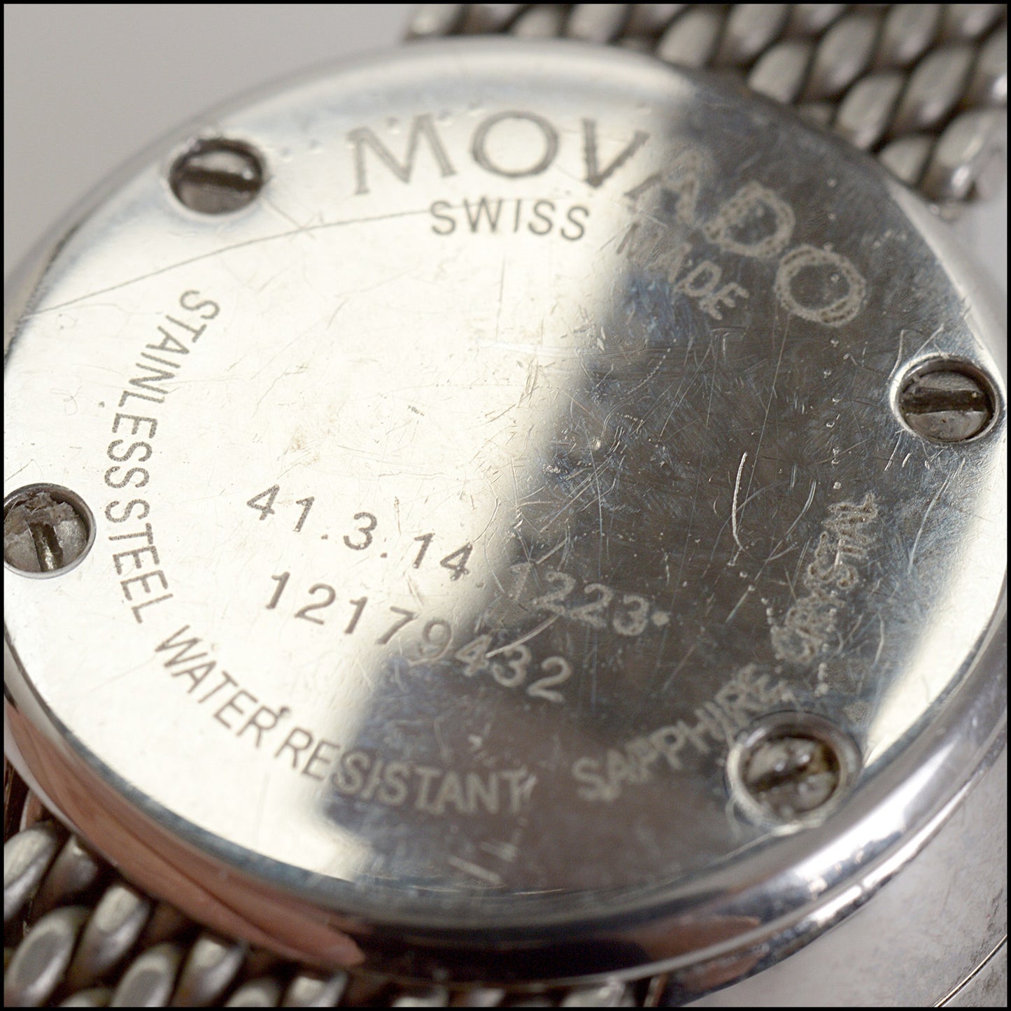 RDC14733 Movado Stainless Steel Dot Mini Museum Watch