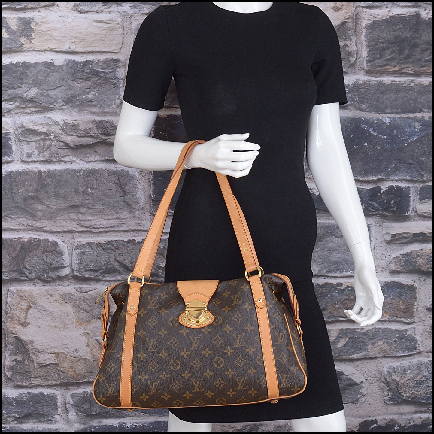 RDC15212 LOUIS VUITTON '09 Brown LV Monogram Stresa Bag