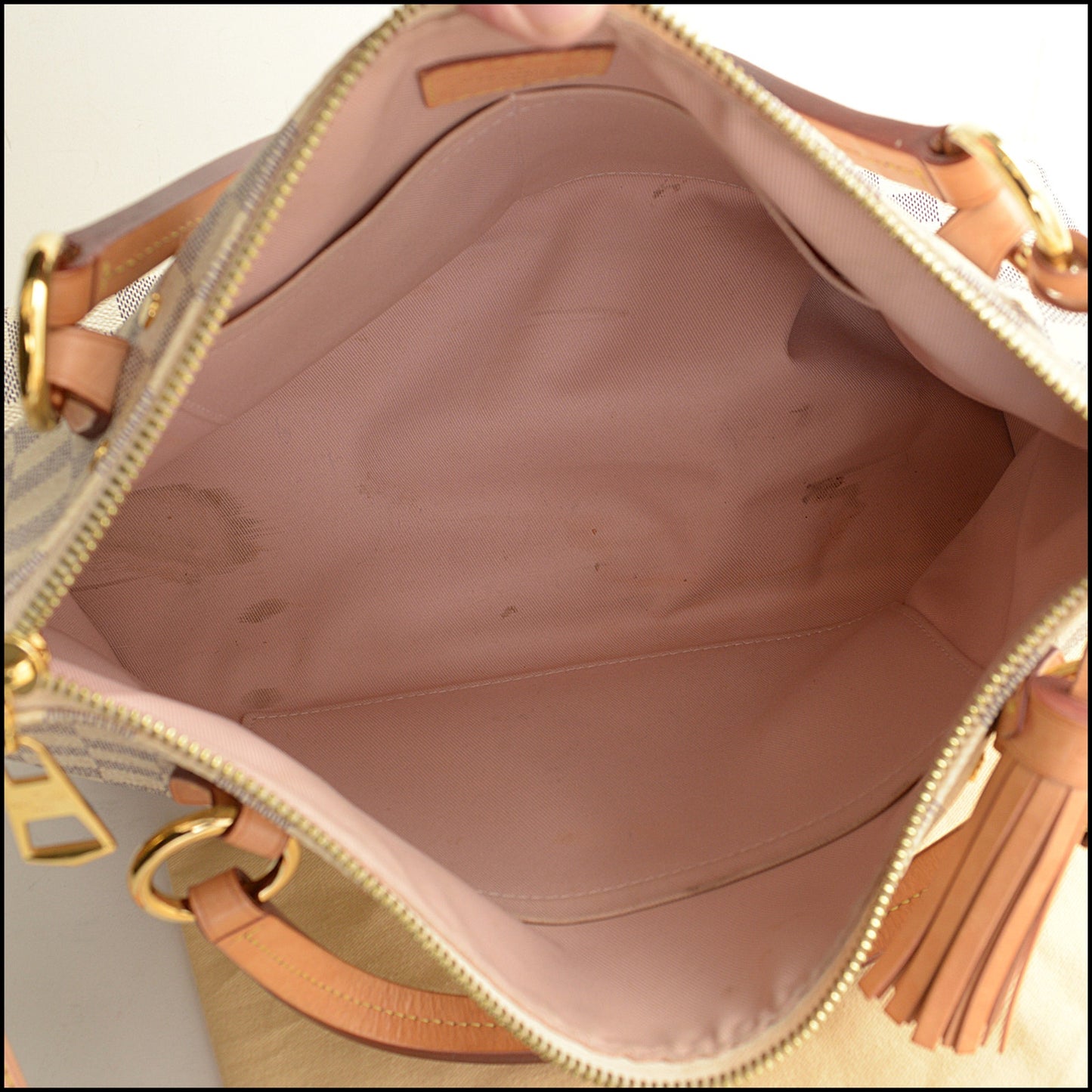 RDC14911 LOUIS VUITTON Damier Azur Lymington East West Tote Bag