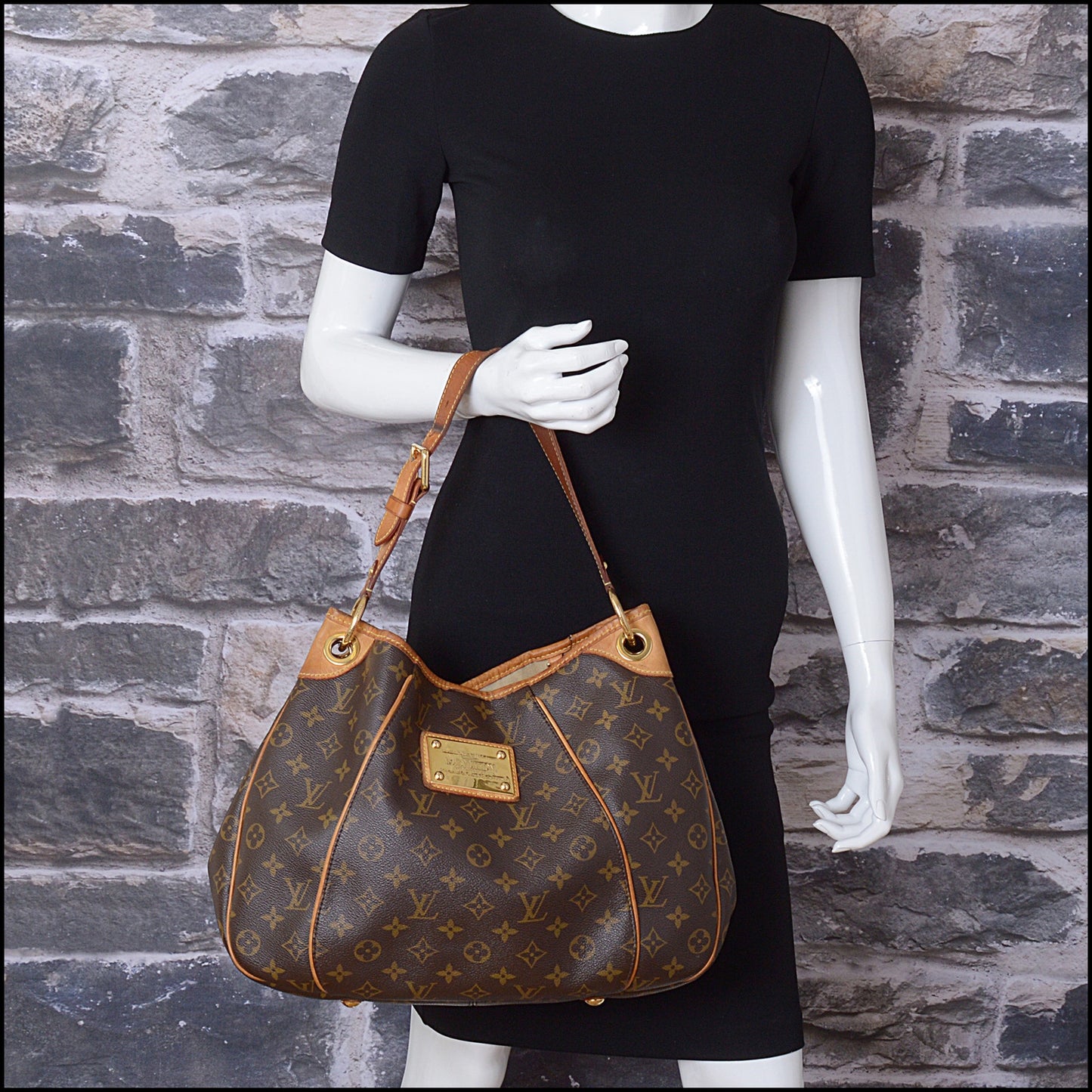 RDC14825 LOUIS VUITTON 2010 LV Monogram Canvas Galliera Bag