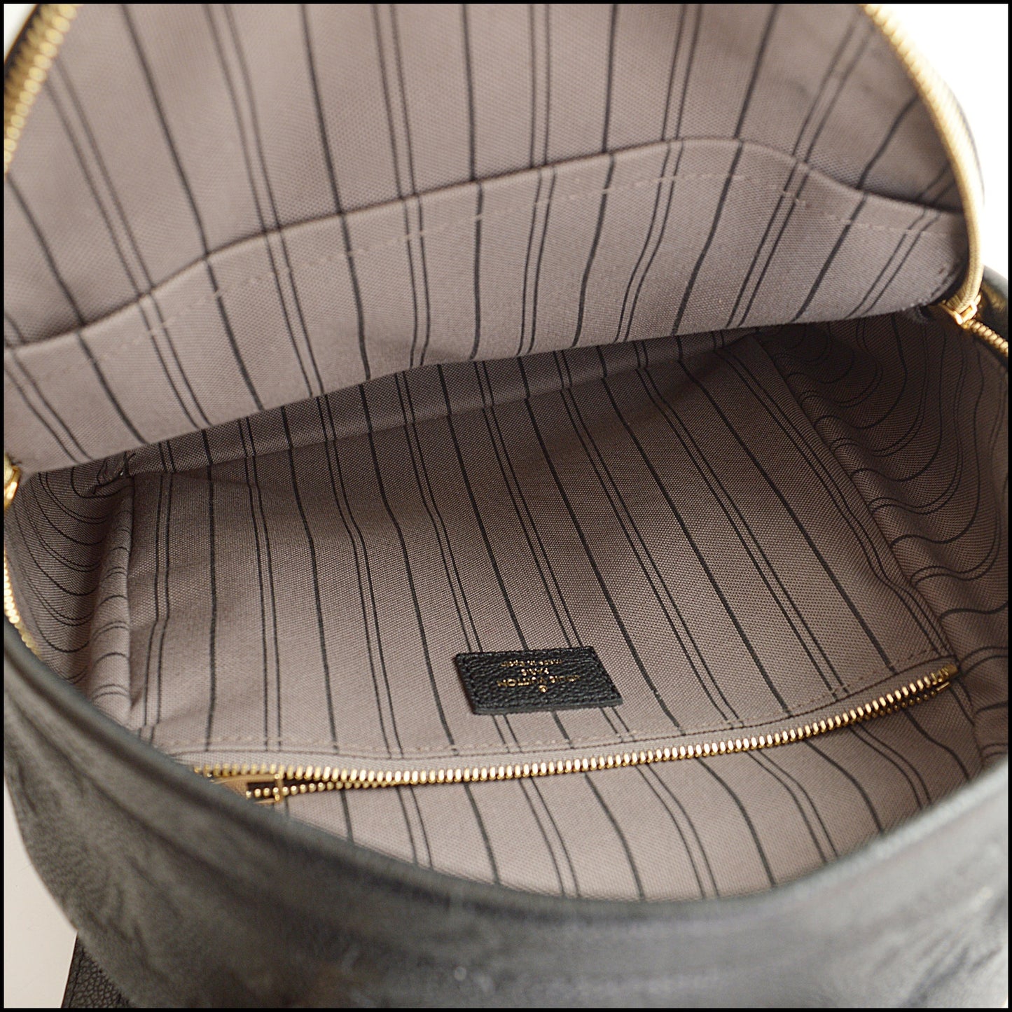 RDC14715 LOUIS VUITTON Black Empreinte Sorbonne Backpack