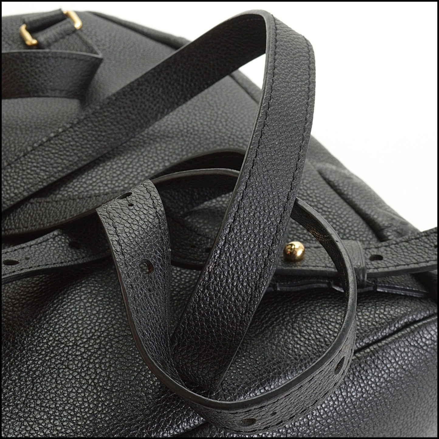 RDC14715 LOUIS VUITTON Black Empreinte Sorbonne Backpack
