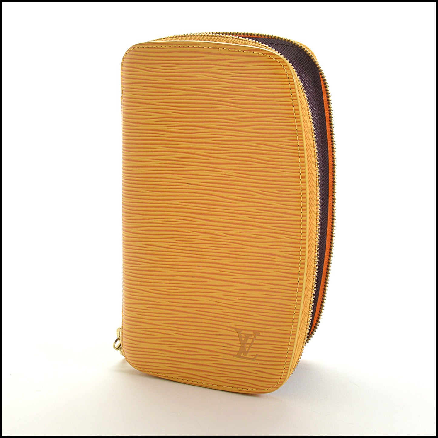 RDC15058 LOUIS VUITTON '98 Yellow Epi Leather Zip Around Geode Wallet Agenda