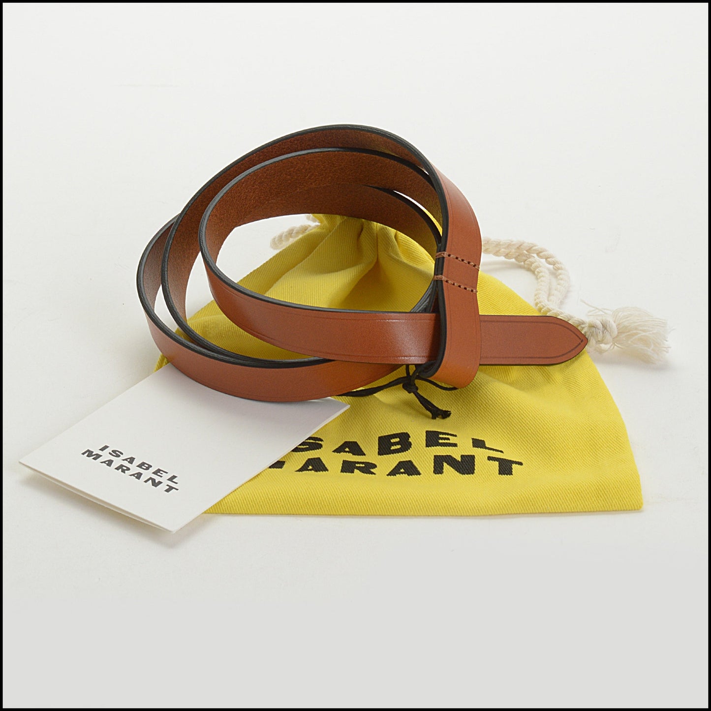 RDC14686 ISABEL MARANT Natural Leather Belt Size M