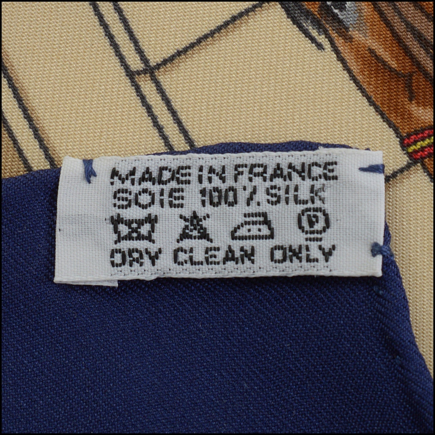 RDC14808 HERMES Blue/White Real Escuela Andaluza 90 Silk Scarf