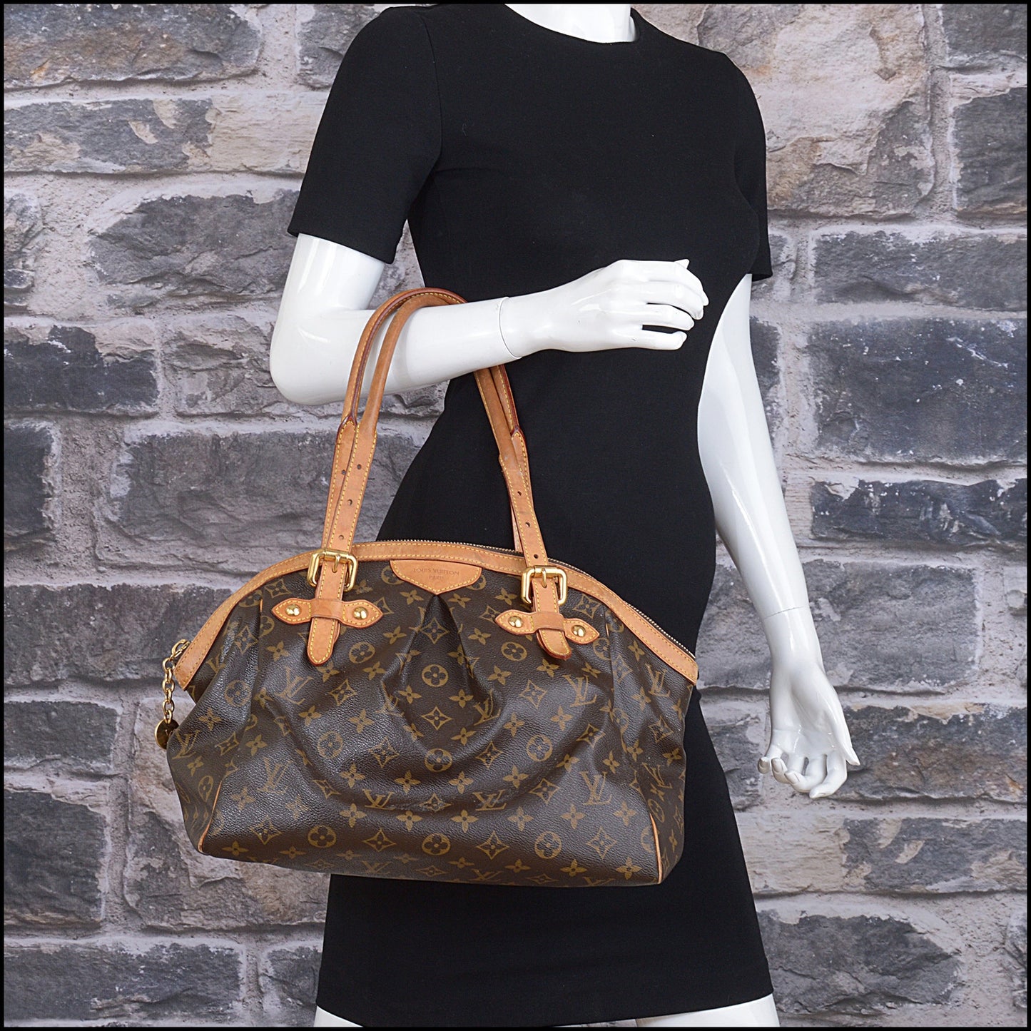 RDC15525 2009 LOUIS VUITTON Brown Monogram Tivoli GM