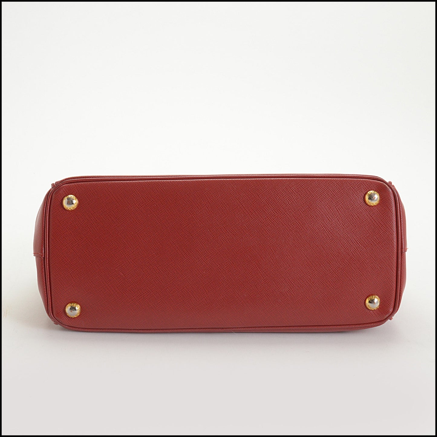 RDC14814 PRADA 2015 Fuoco Red Saffiano Lux Leather Shopping Tote Bag