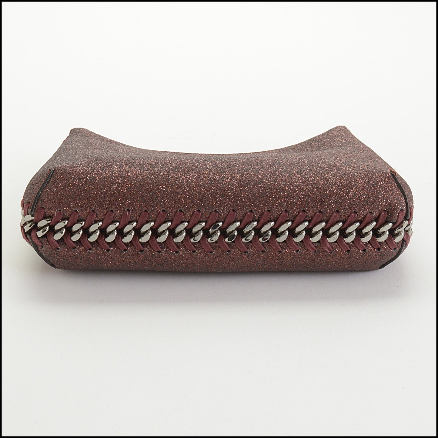 RDC14461 Stella McCartney Copper Sparkle Falabella Mini Zip Shoulder Bag