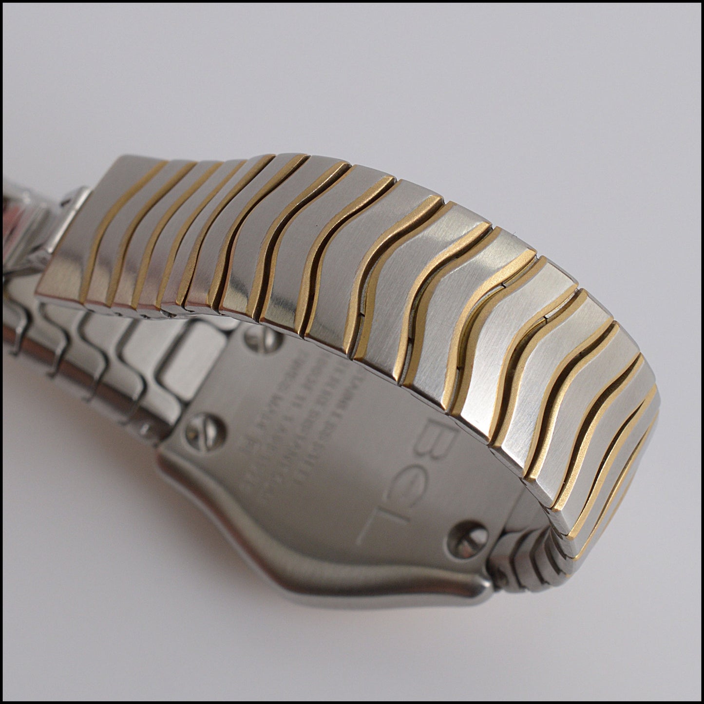 RDC14079 Authentic EBEL Classic Yellow Gold and Steel MOP Dial Mini Wave Watch