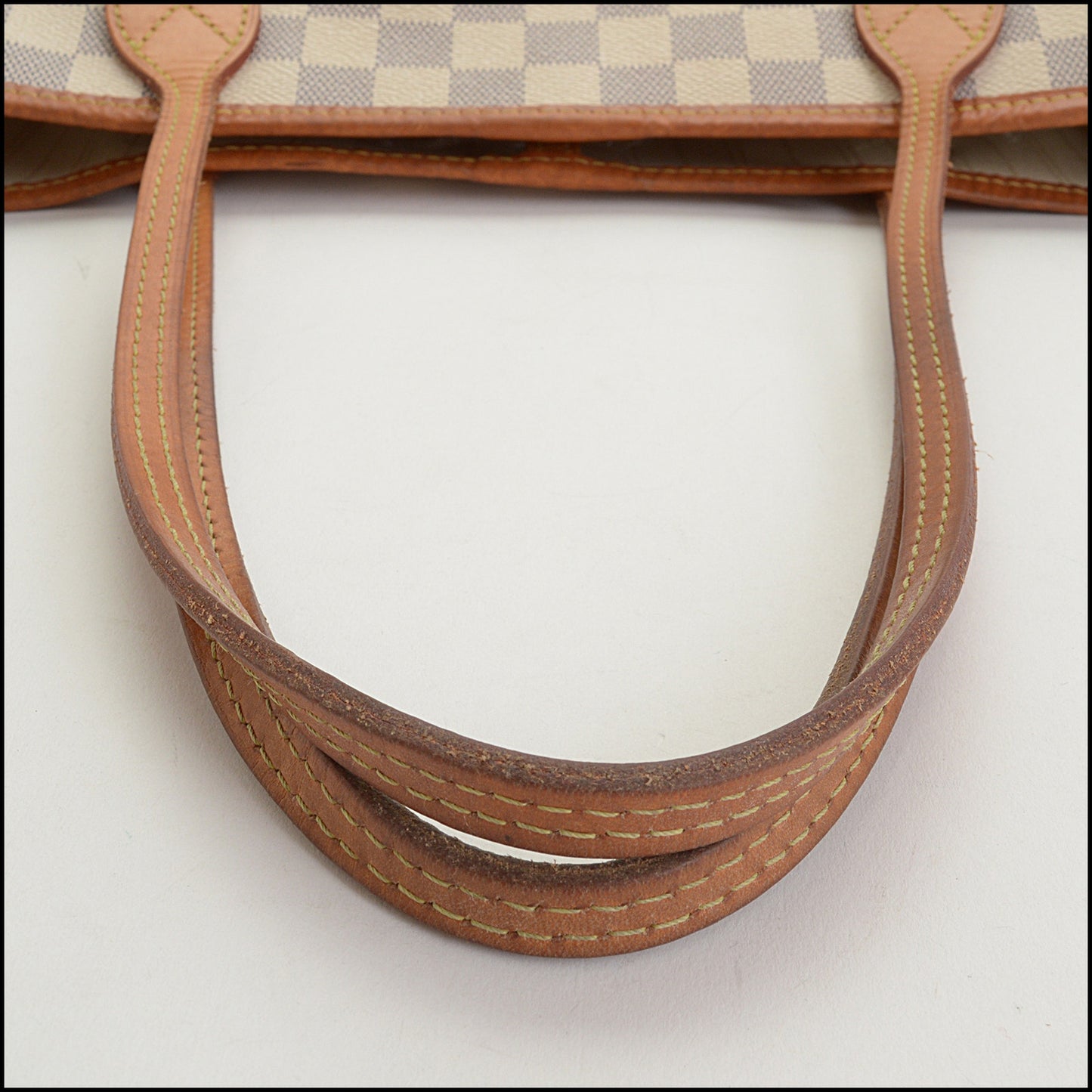 RDC14675 LOUIS VUITTON 2015 Damier Azur Neverfull MM Tote Bag