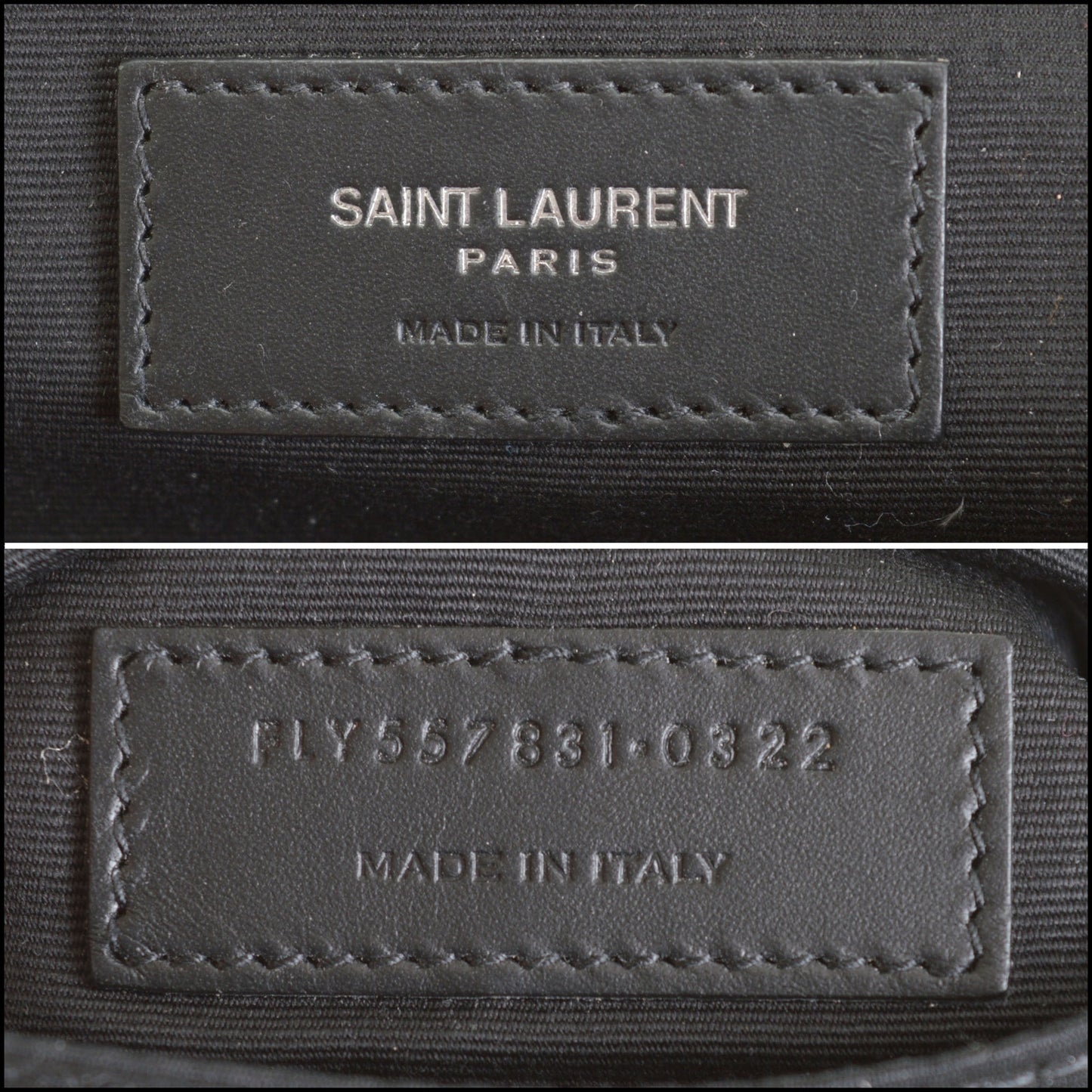 RDC14712 SAINT LAURENT Black Canvas Marsupio Belt Bag