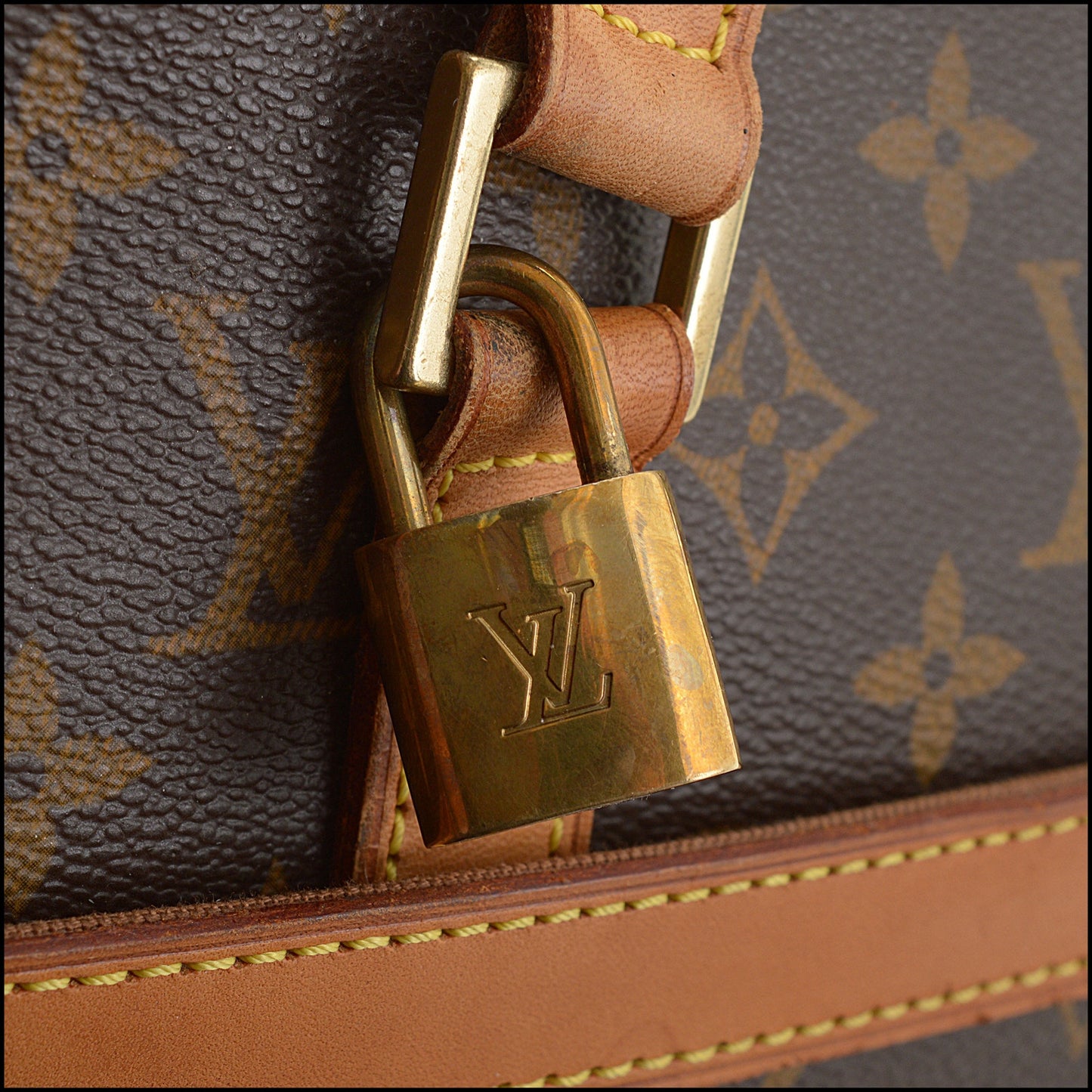 RDC13914 Authentic LOUIS VUITTON Vintage '03 Brown Pegase Briefcase Travel Bag