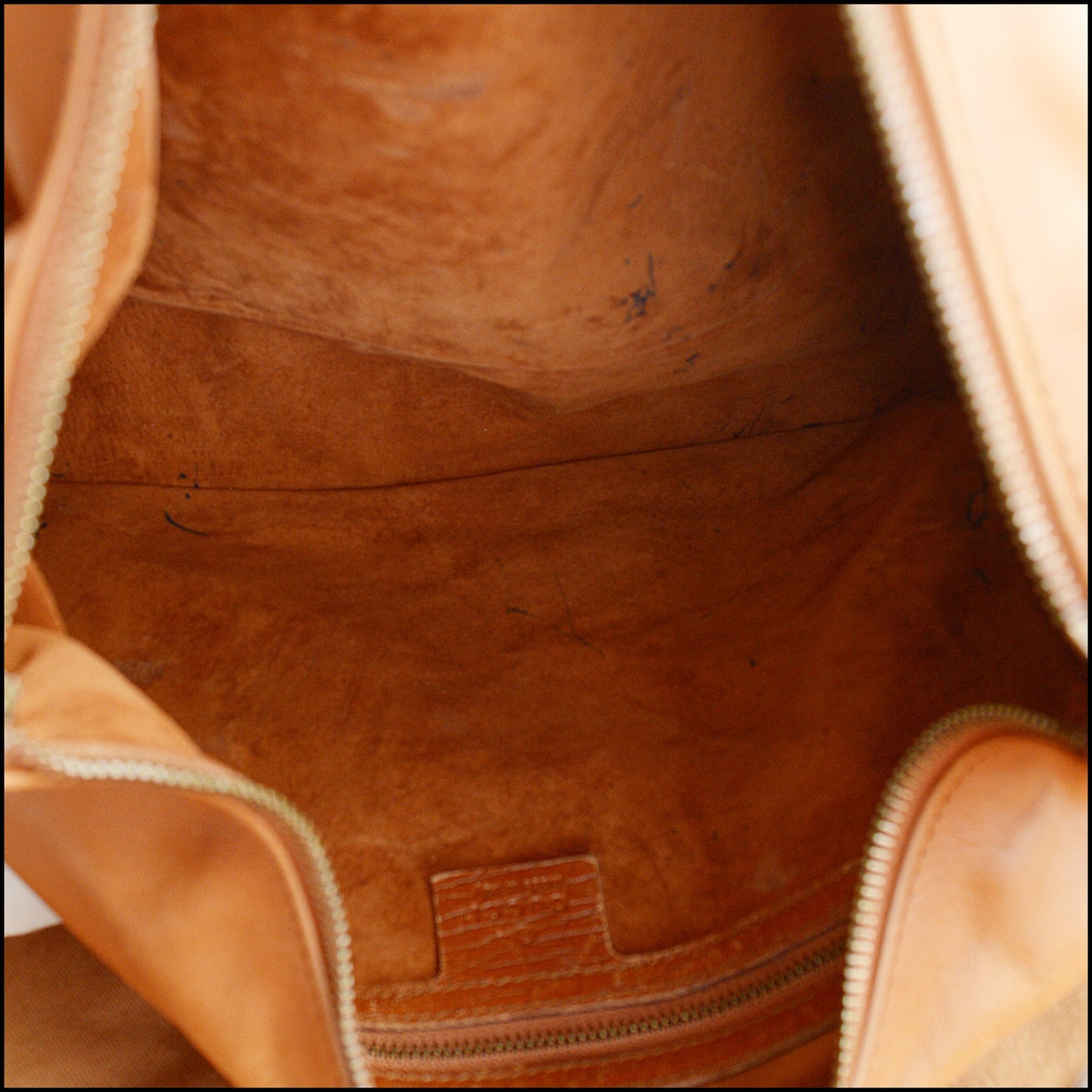 RDC14819 GUCCI Saddle Brown Leather Double Horsebit Hobo Bag