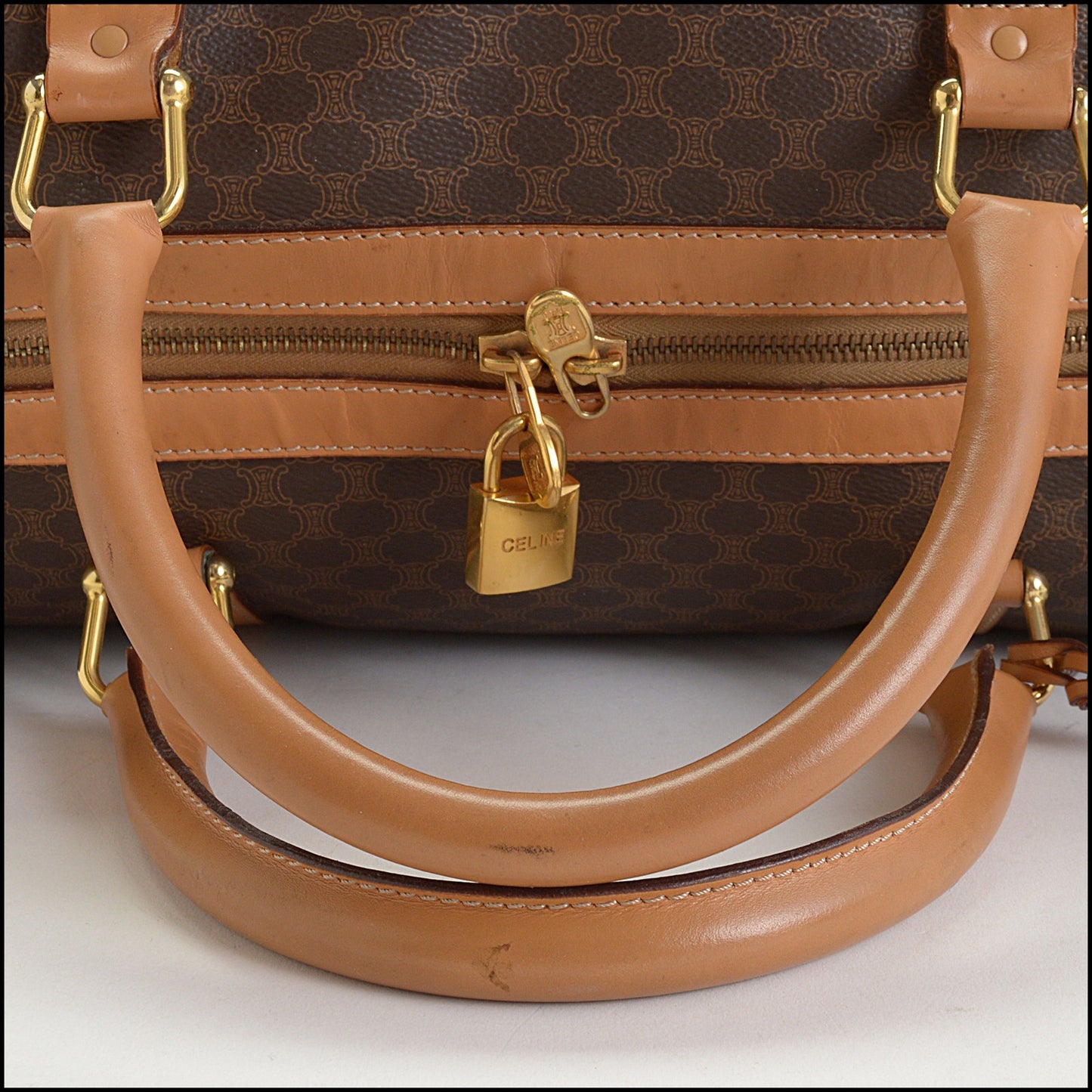 RDC14778 CELINE Vintage Logo Canvas Travel Bag